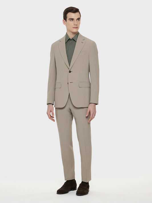 Caruso Menswear Abbigliamento Uomo Abito Aida in lana e seta beige total look