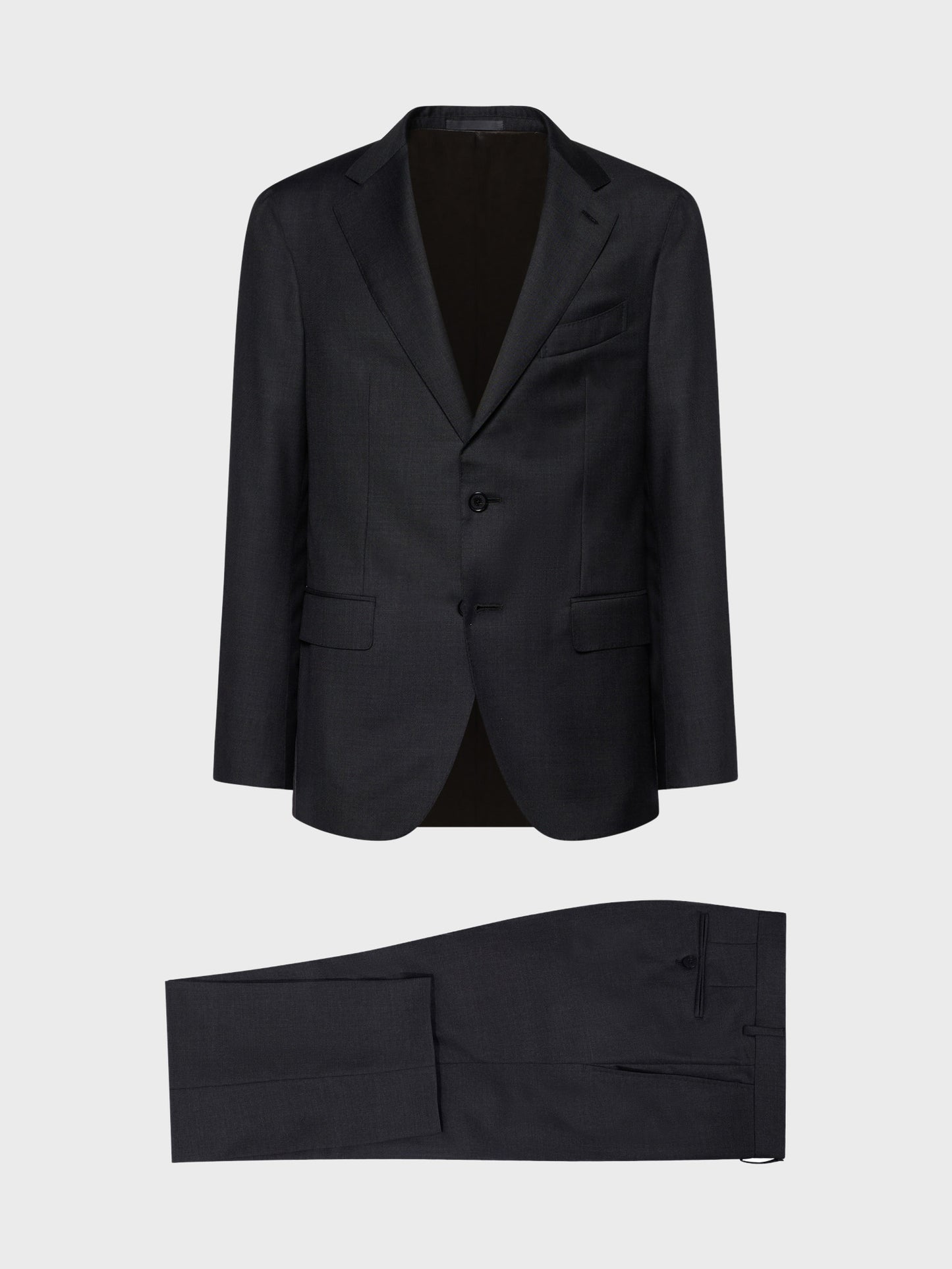 Caruso Menswear Abbigliamento Uomo Abiti Abito aida monopetto di lana 130s grigio look 1