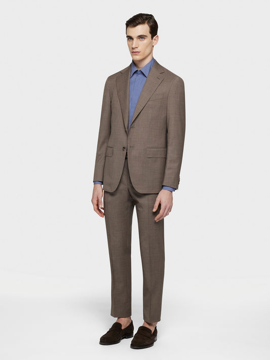 Caruso Menswear Abbigliamento Uomo Abito Aida in lana marrone total look