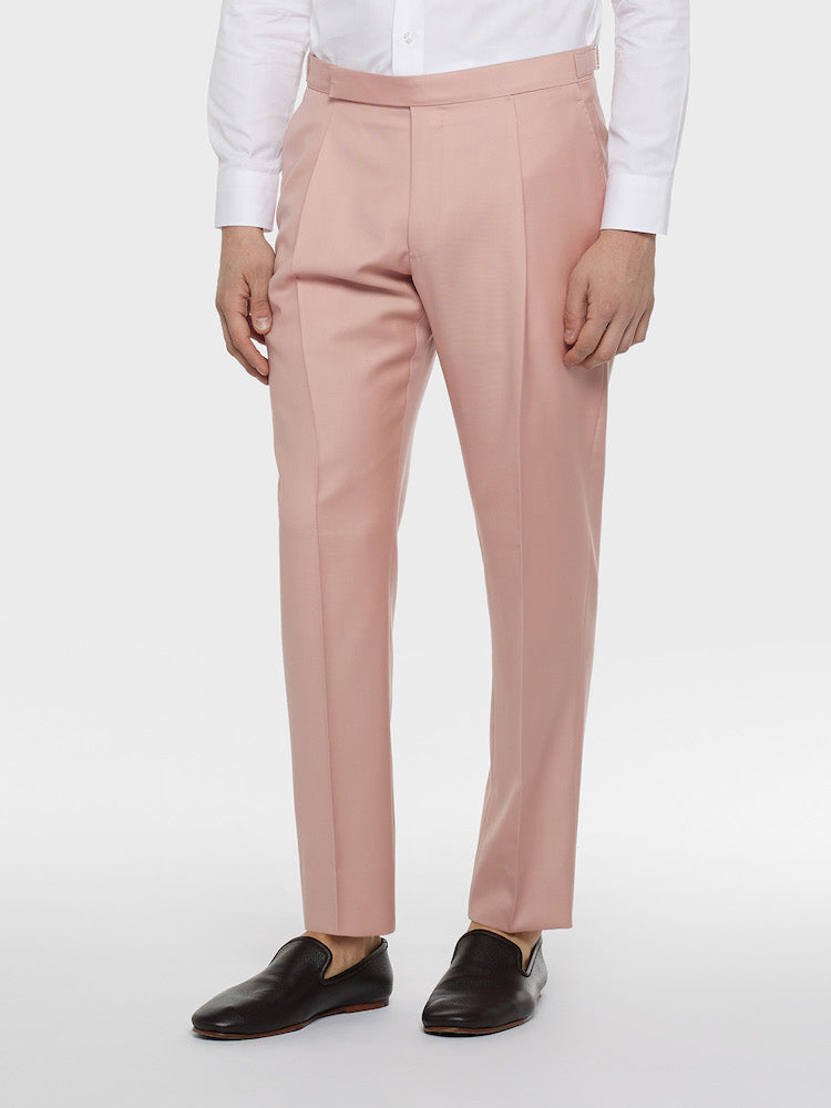 Caruso Menswear Abbigliamento Uomo Abiti Abito aida in twill di lana rosa look 4