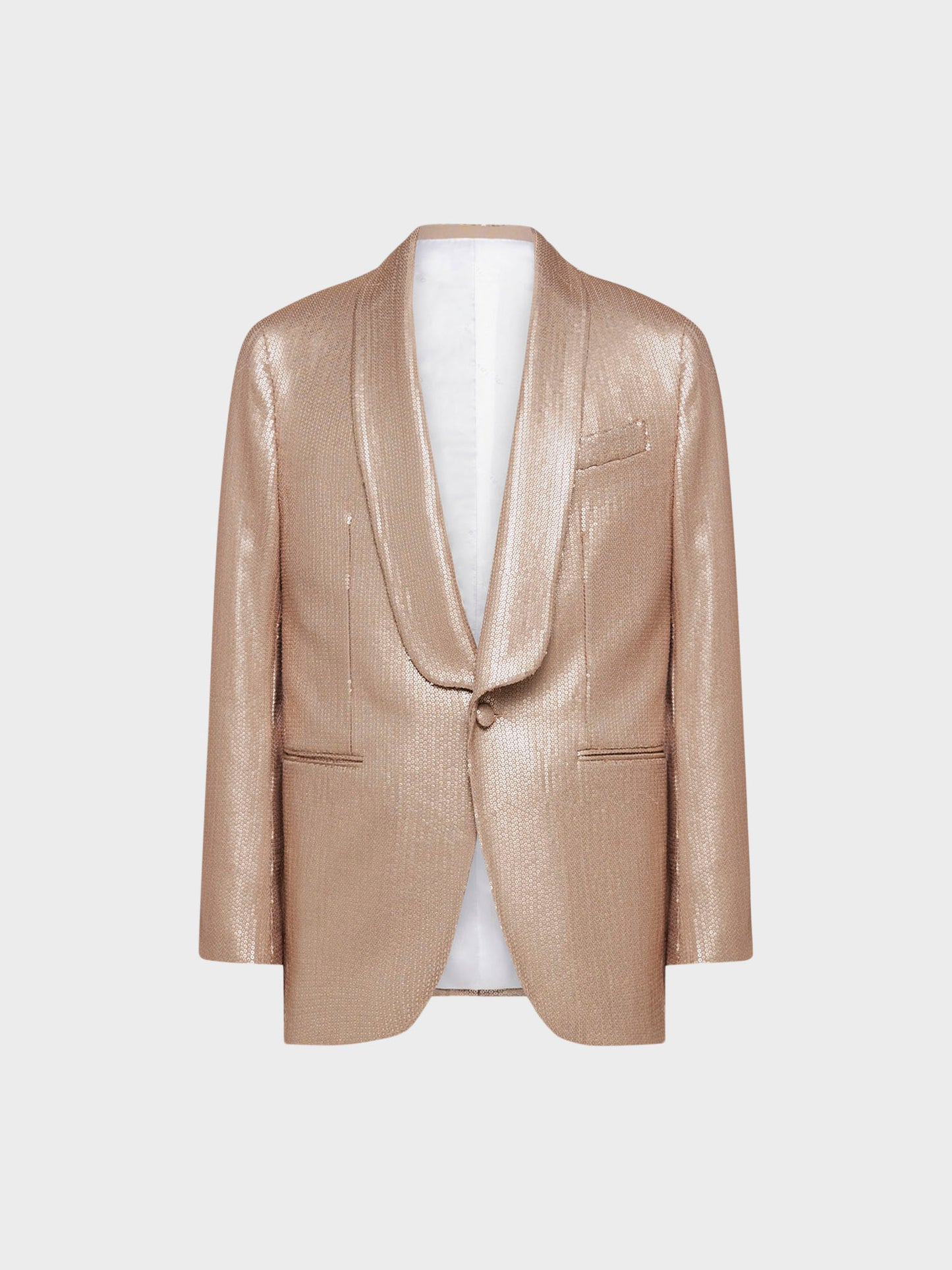 Caruso Menswear Abbigliamento Uomo Giacca aida in lana tecnica con paillettes rosa still
