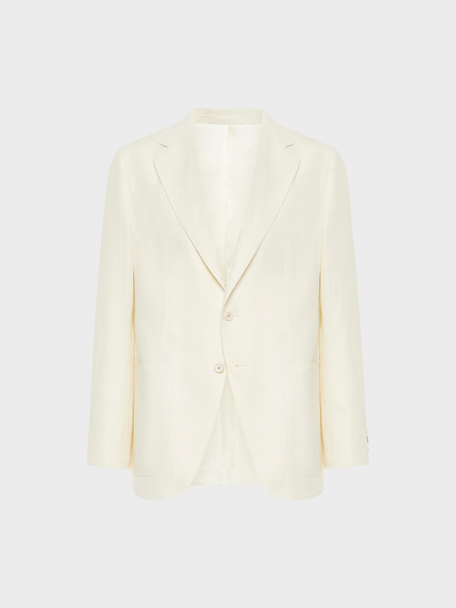 Caruso Menswear Abbigliamento Uomo Giacche Giacca aida in lino lana bianco look 1