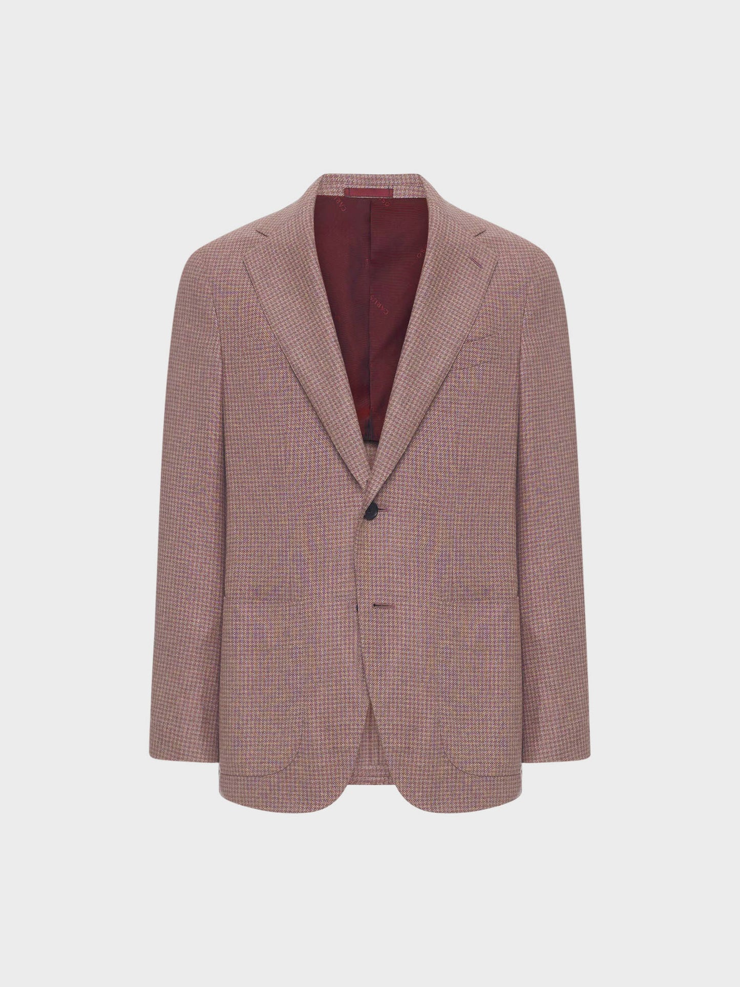Caruso Menswear Abbigliamento Uomo Giacca aida in seta pied de poule rosa still