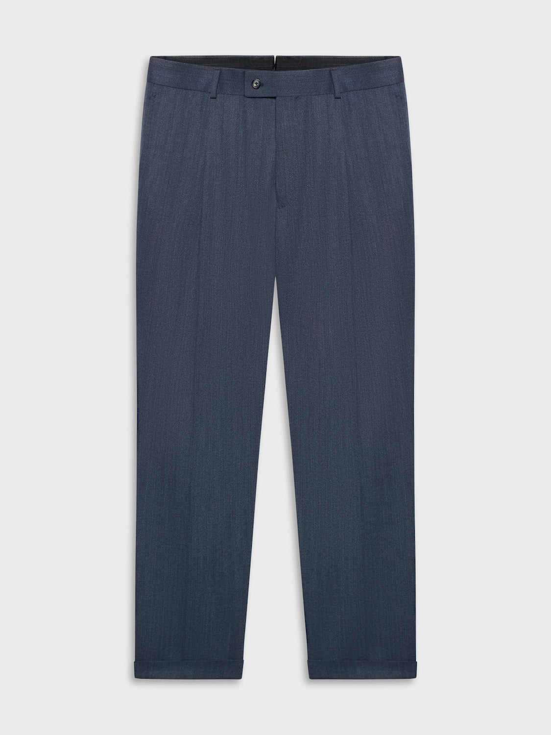 Caruso Menswear Abbigliamento Uomo Pantaloni Pantalone carrot fit in lana cover blu look 2