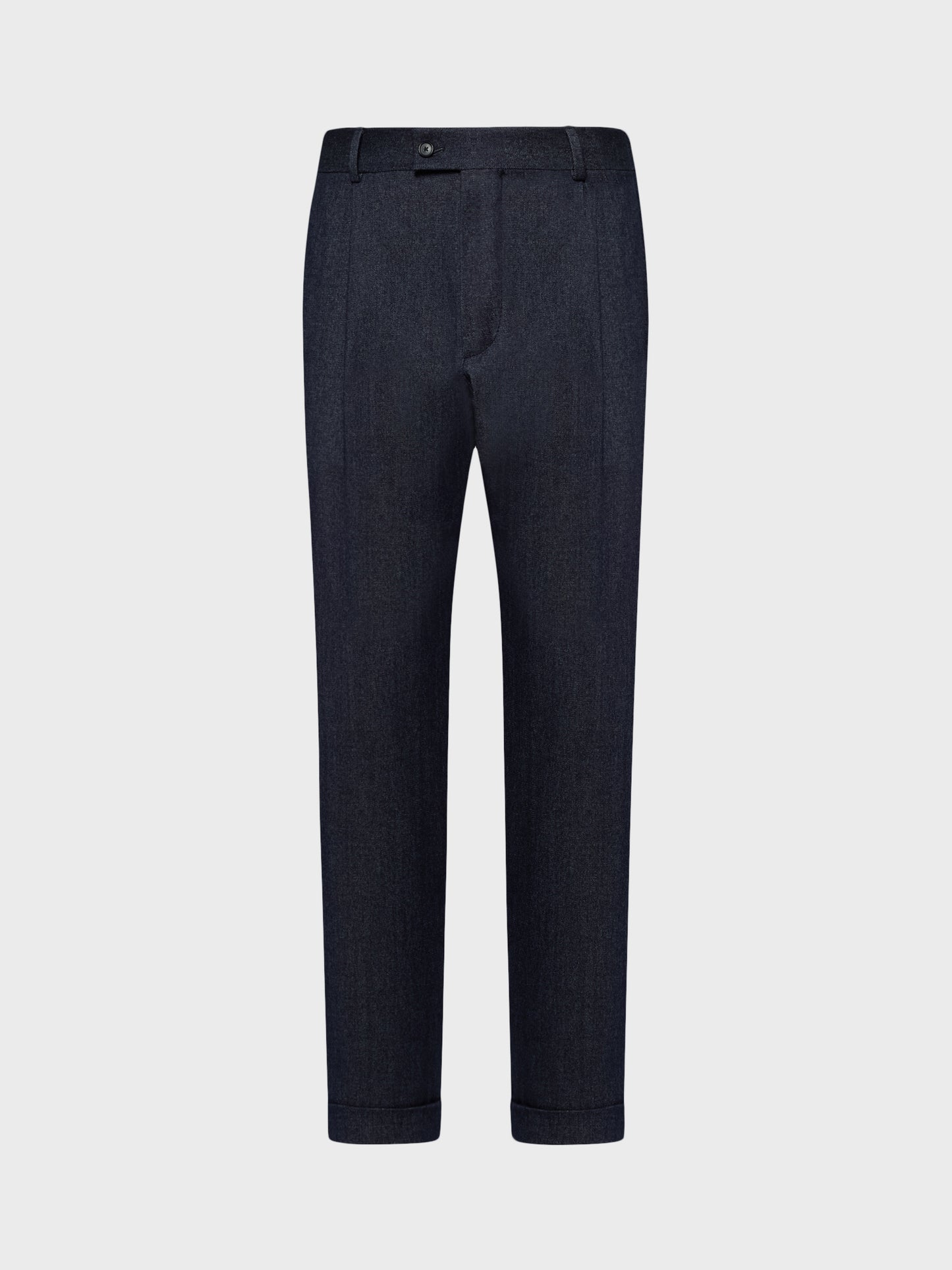 Caruso Menswear Abbigliamento Uomo Pantalone in lana e cotone denim blu still