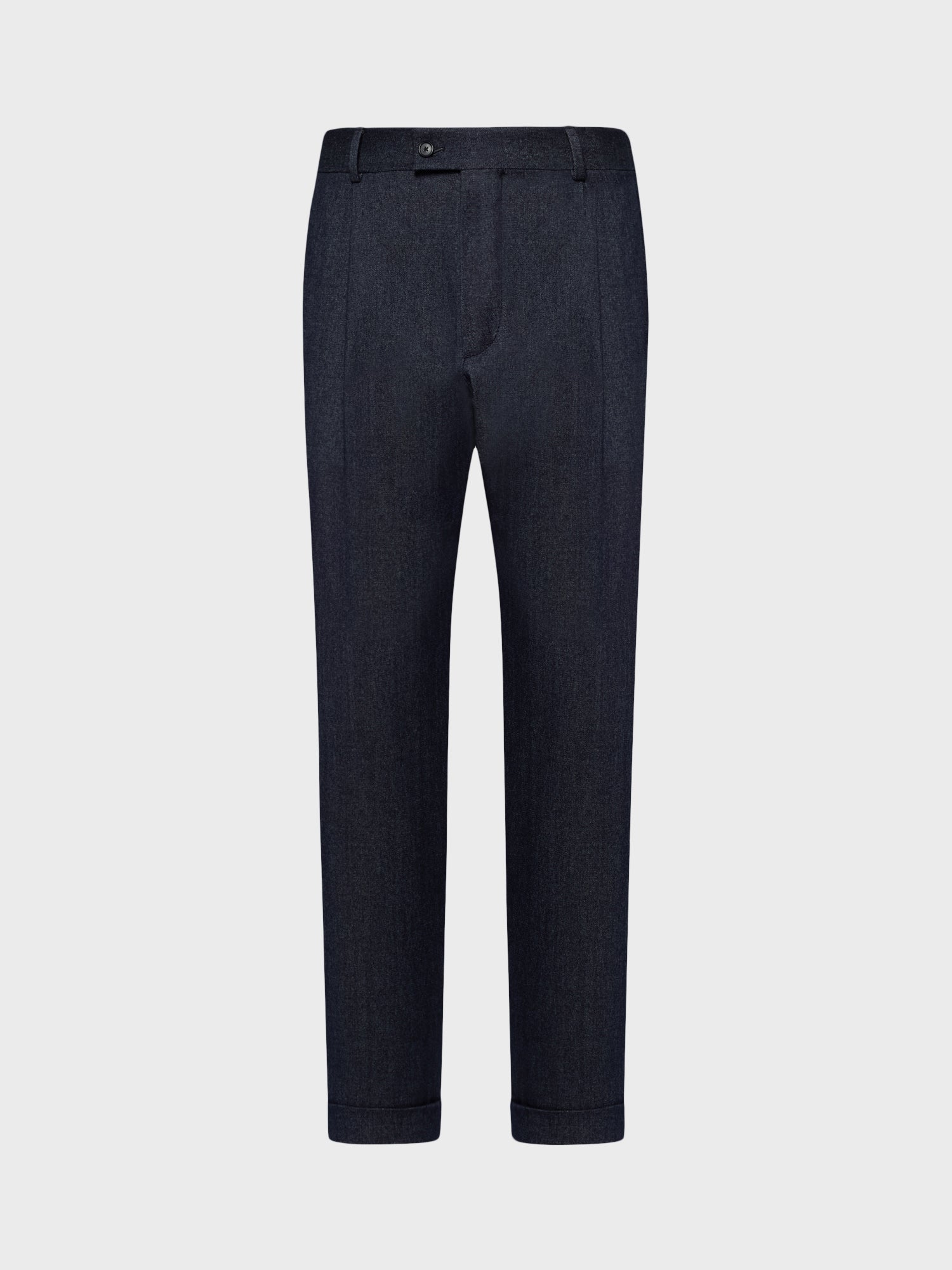 Caruso Menswear Abbigliamento Uomo Pantalone in lana e cotone denim blu still