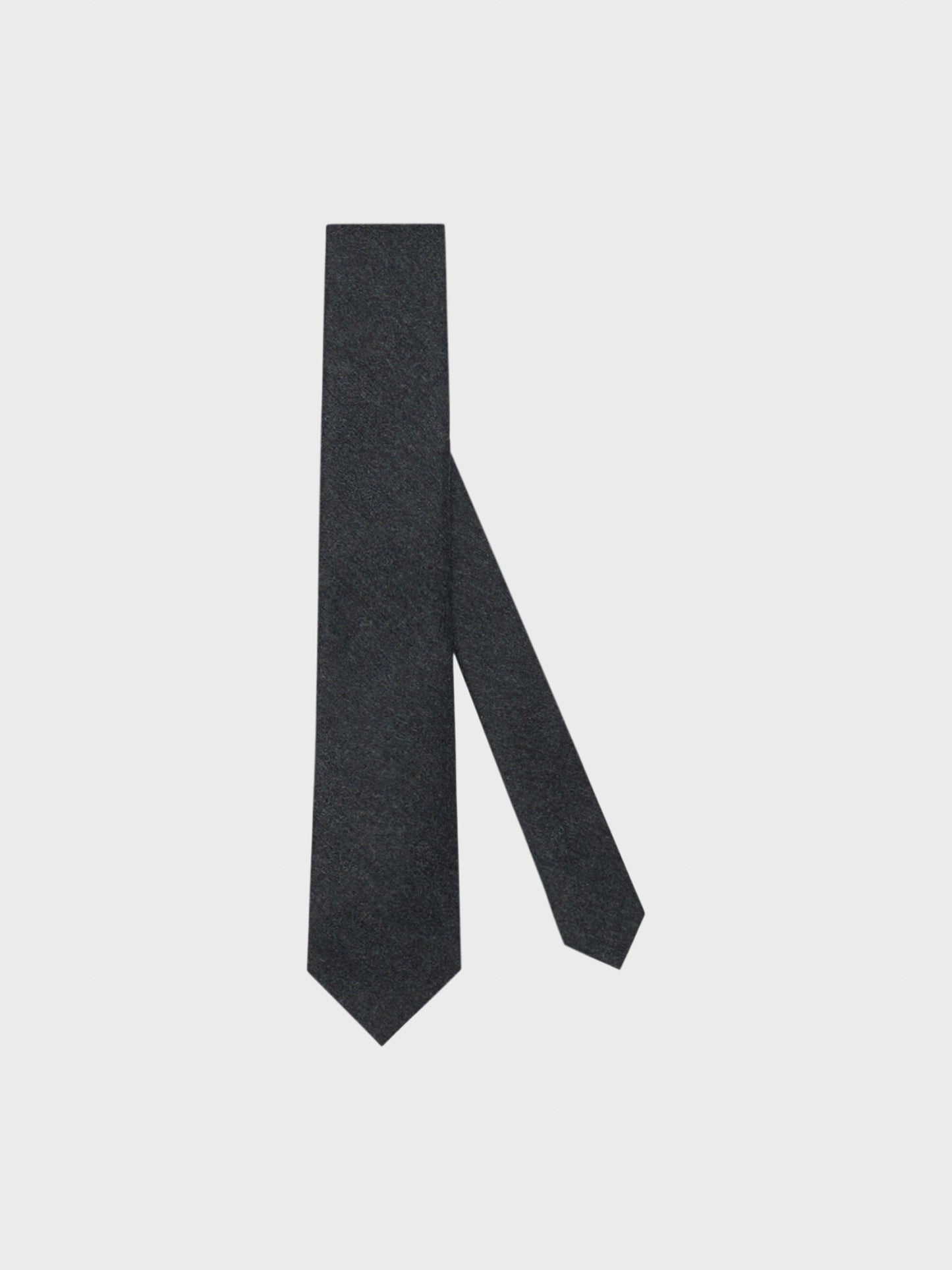 Caruso Menswear Abbigliamento Uomo Cravatta in flanella di lana grigia still