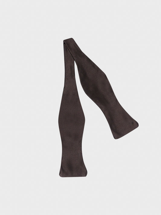 Caruso Menswear Abbigliamento Uomo Papillon da annodare in seta marrone