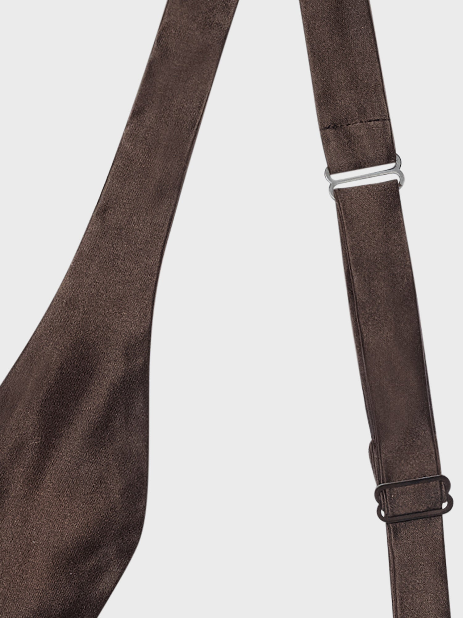Caruso Menswear Abbigliamento Uomo Papillon Papillon da annodare in seta marrone look 3