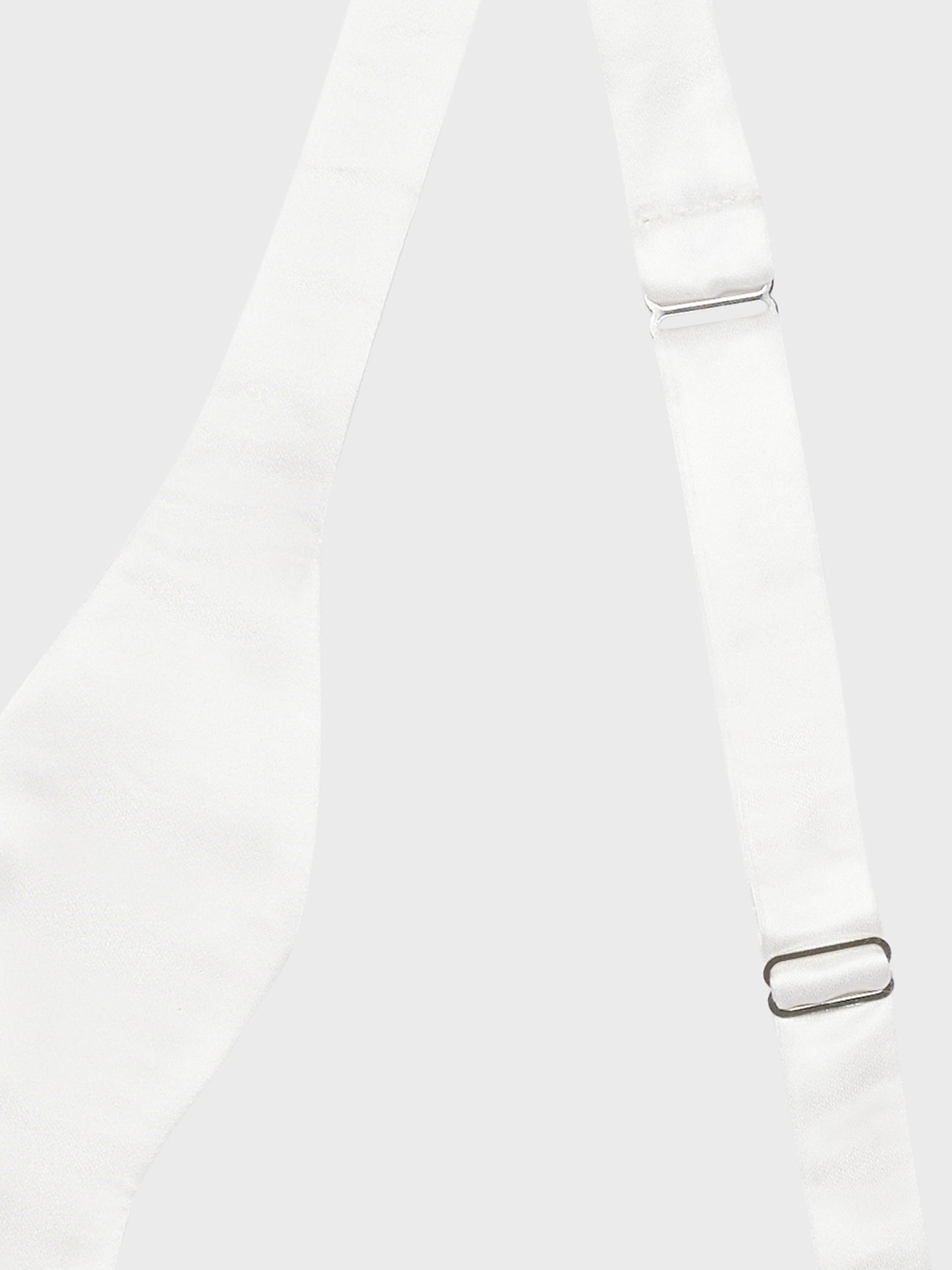 Caruso Menswear Abbigliamento Uomo Papillon Papillon da annodare in seta bianco look 2