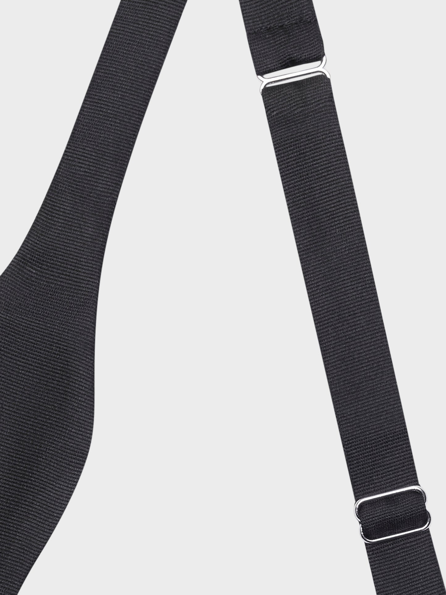Caruso Menswear Abbigliamento Uomo Accessori Papillon da annodare in raso nero look 2