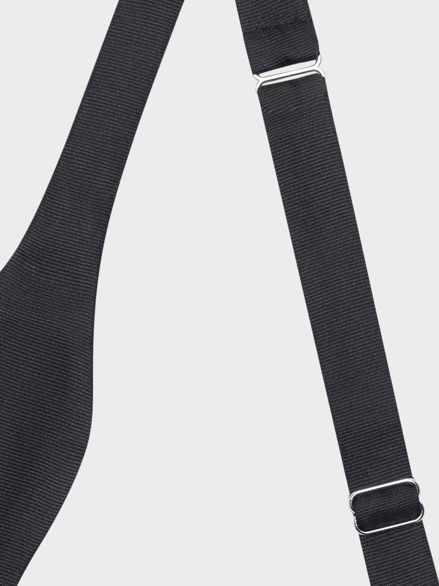 Caruso Menswear Abbigliamento Uomo Accessori Papillon da annodare in raso nero look 2