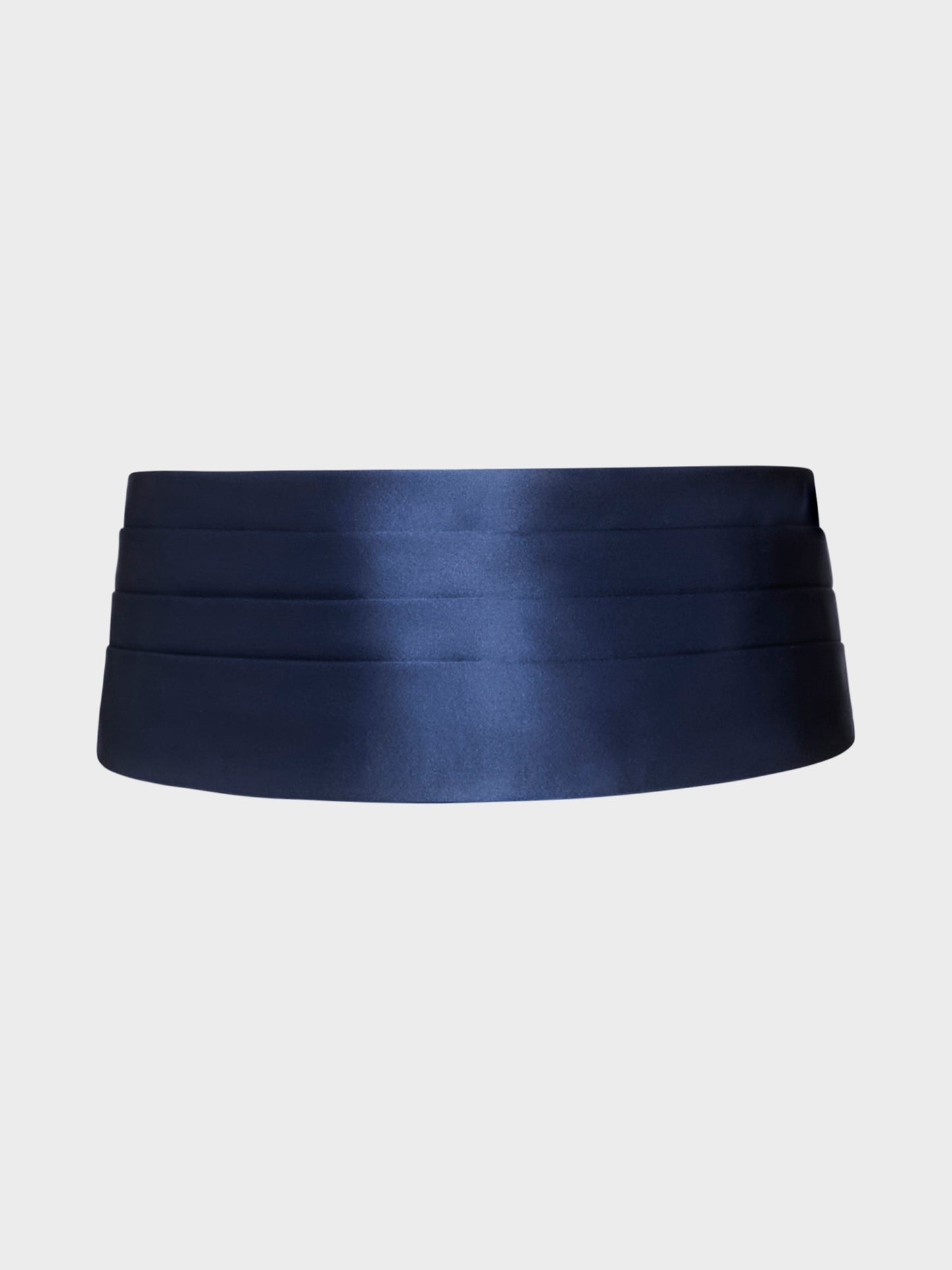 Caruso Menswear Abbigliamento Uomo Accessori Fascia smoking in raso accoppiato di seta blu look 1