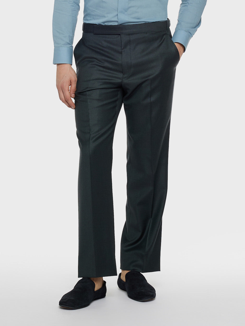 Caruso Menswear Abbigliamento Uomo Abiti Abito carmen doppiopetto in lana 150s verde look 4