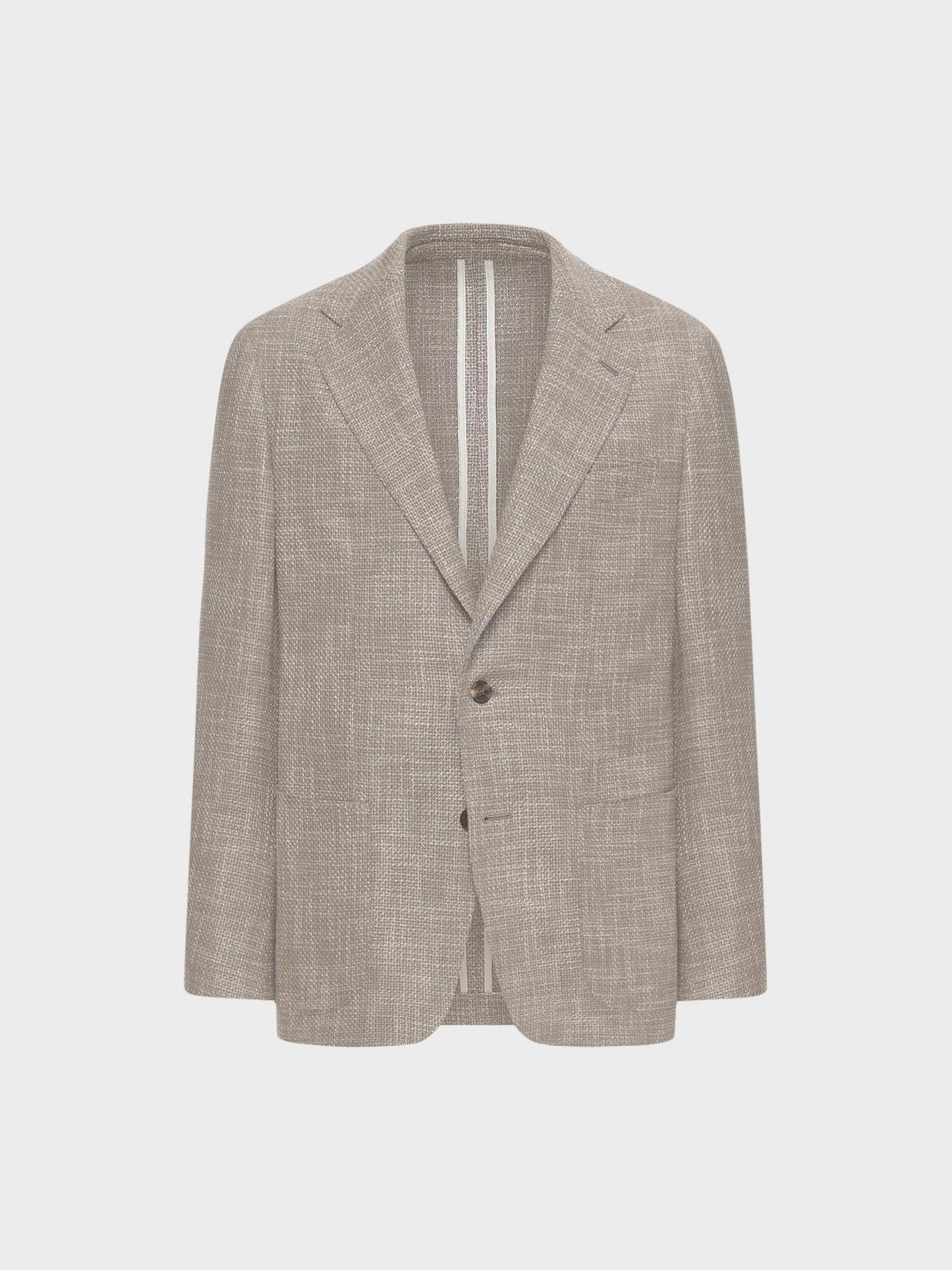 Caruso Menswear Abbigliamento Uomo Giacca butterfly in lana, seta e lino beige still