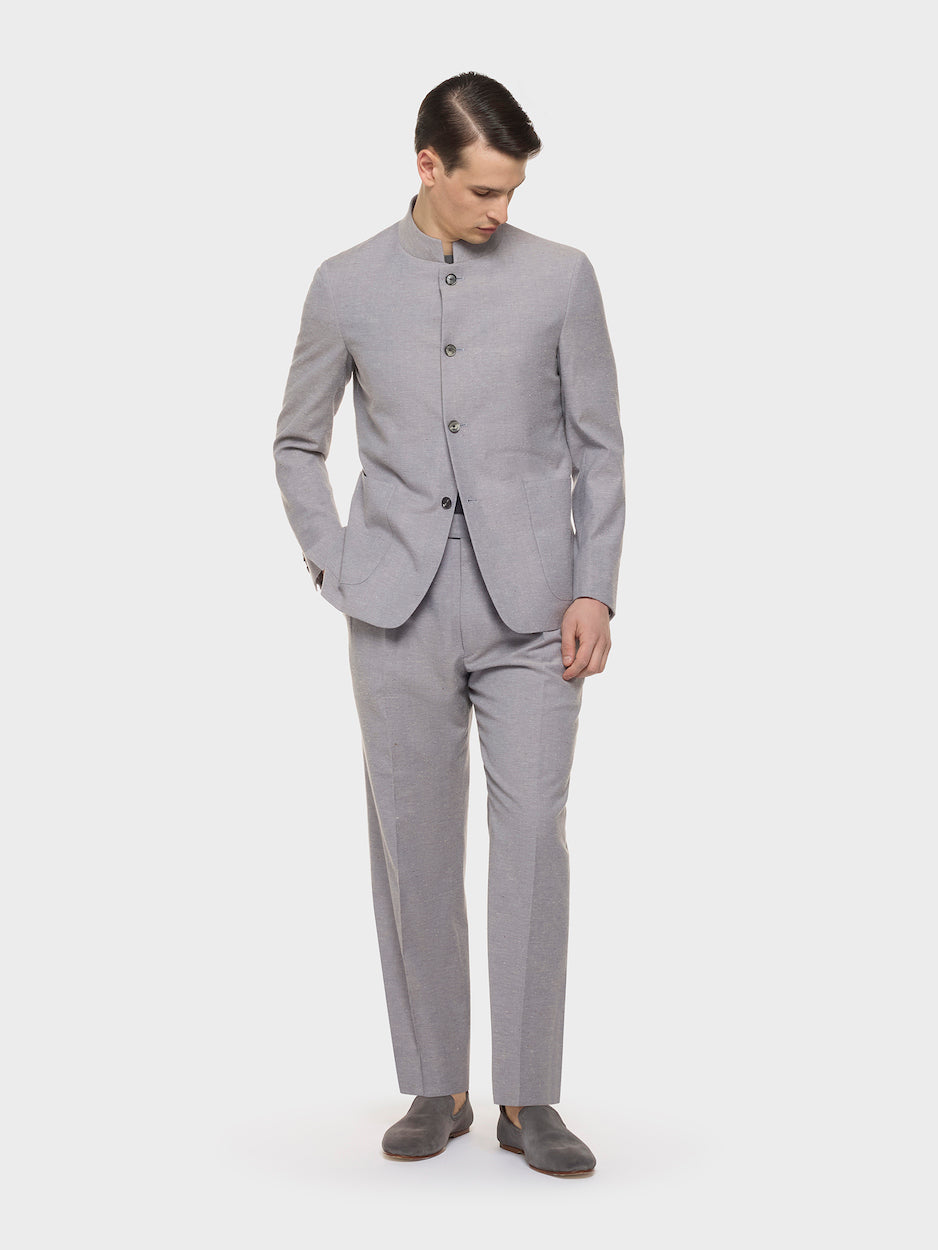 Caruso Menswear Abbigliamento Uomo Giacche Giacca favorita in lana cotone seta bluette look 2