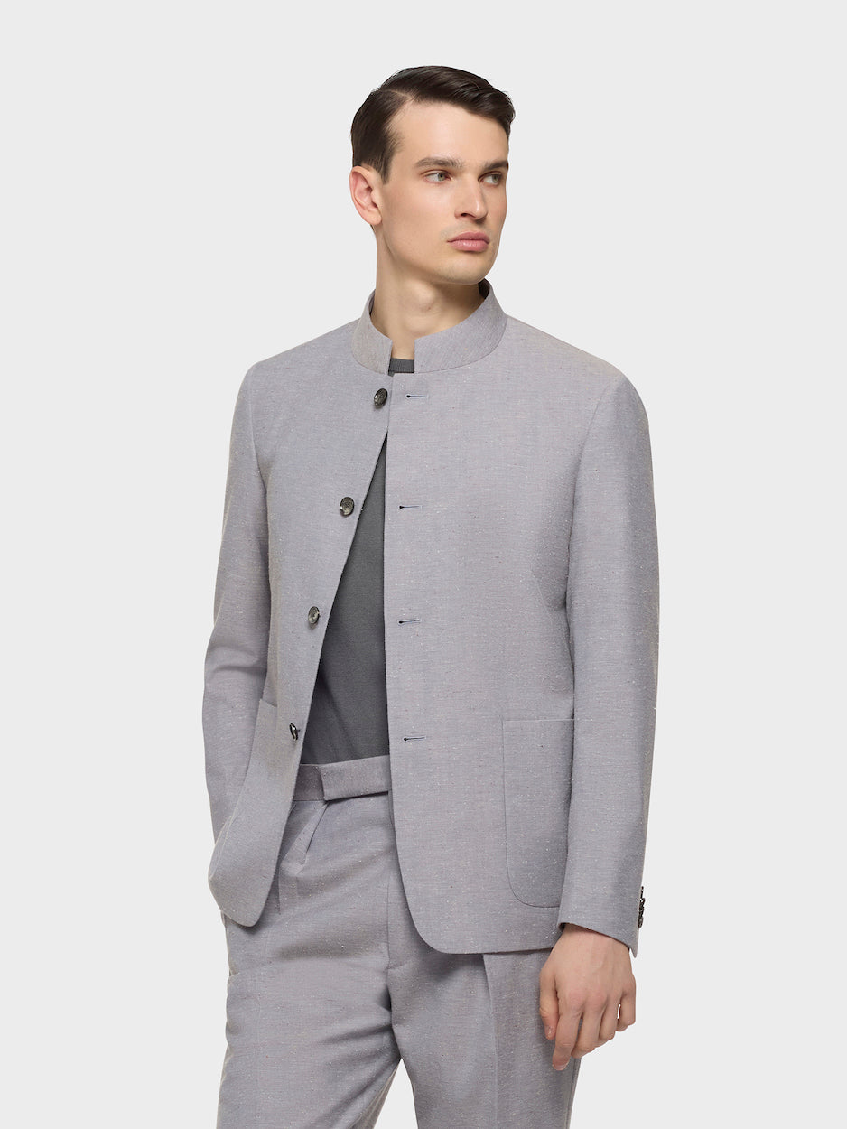 Caruso Menswear Abbigliamento Uomo Giacche Giacca favorita in lana cotone seta bluette look 3