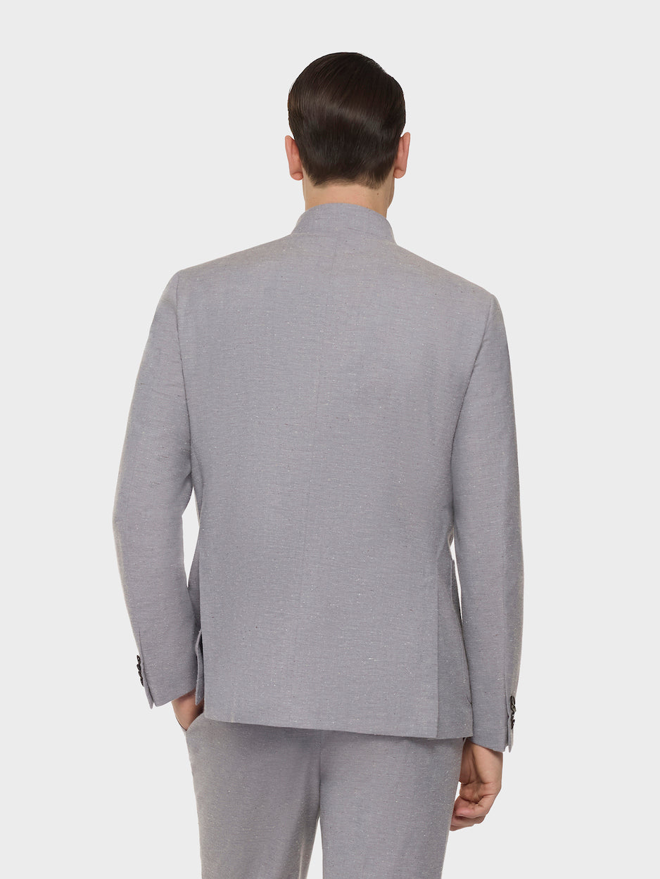 Caruso Menswear Abbigliamento Uomo Giacche Giacca favorita in lana cotone seta bluette look 4