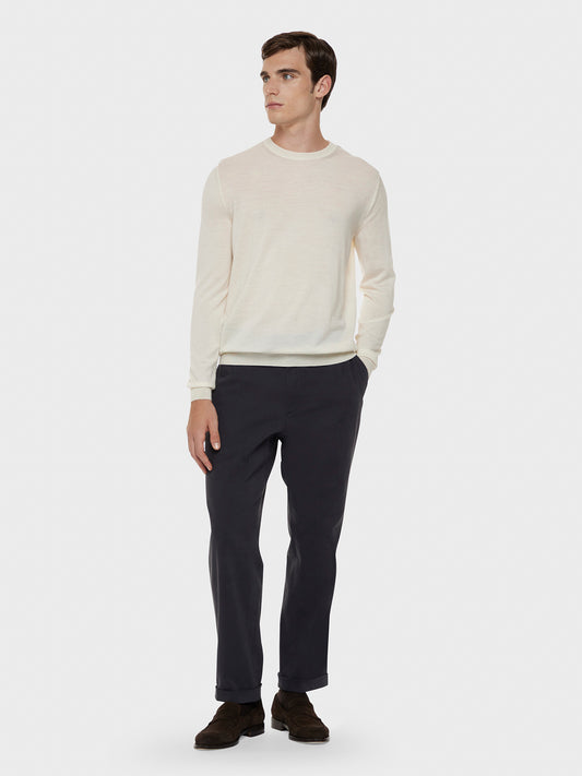 Caruso Menswear Abbigliamento Uomo Pantalone in cotone stretch blu total look
