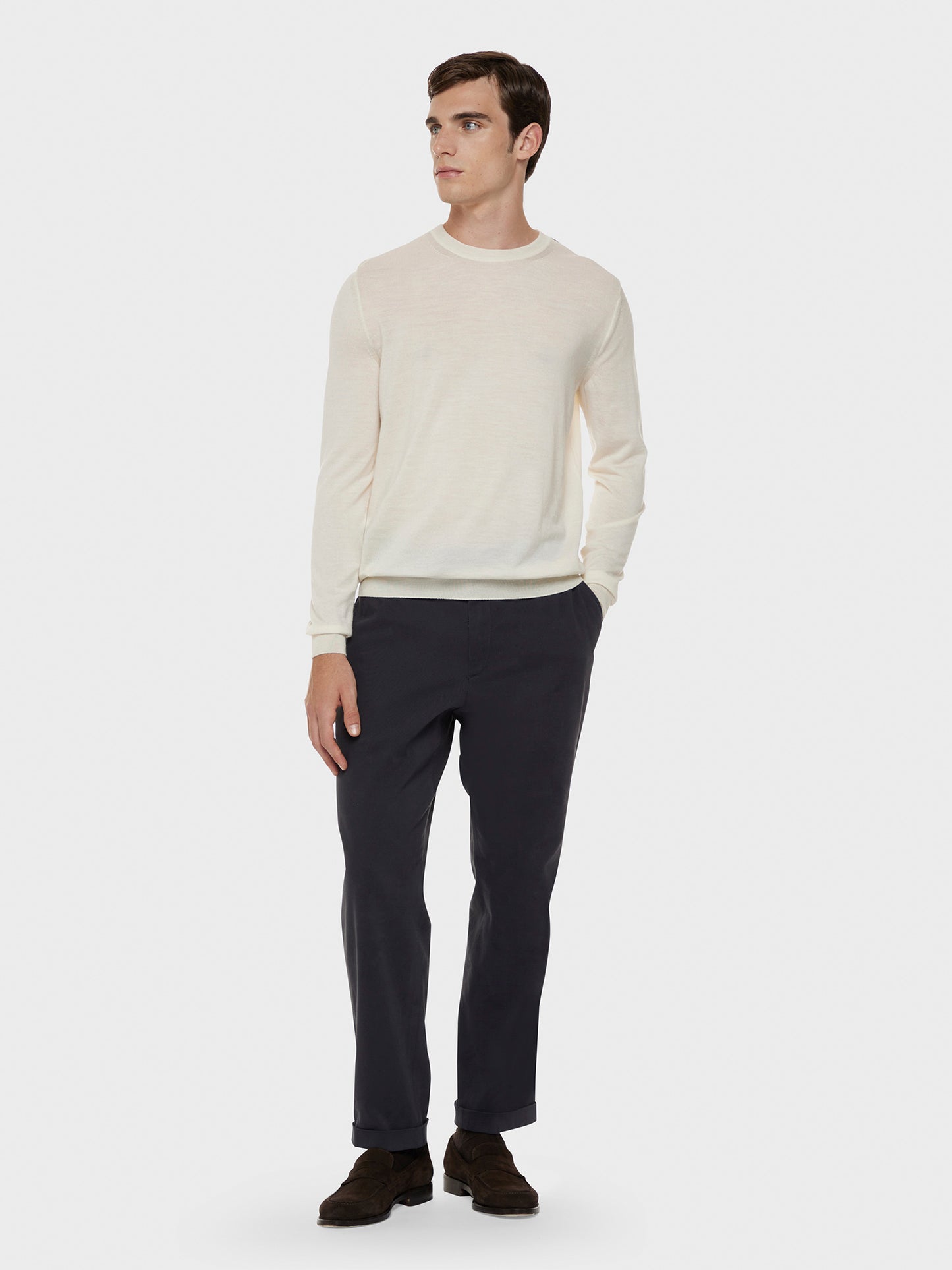 Caruso Menswear Abbigliamento Uomo Pantalone in cotone stretch blu total look