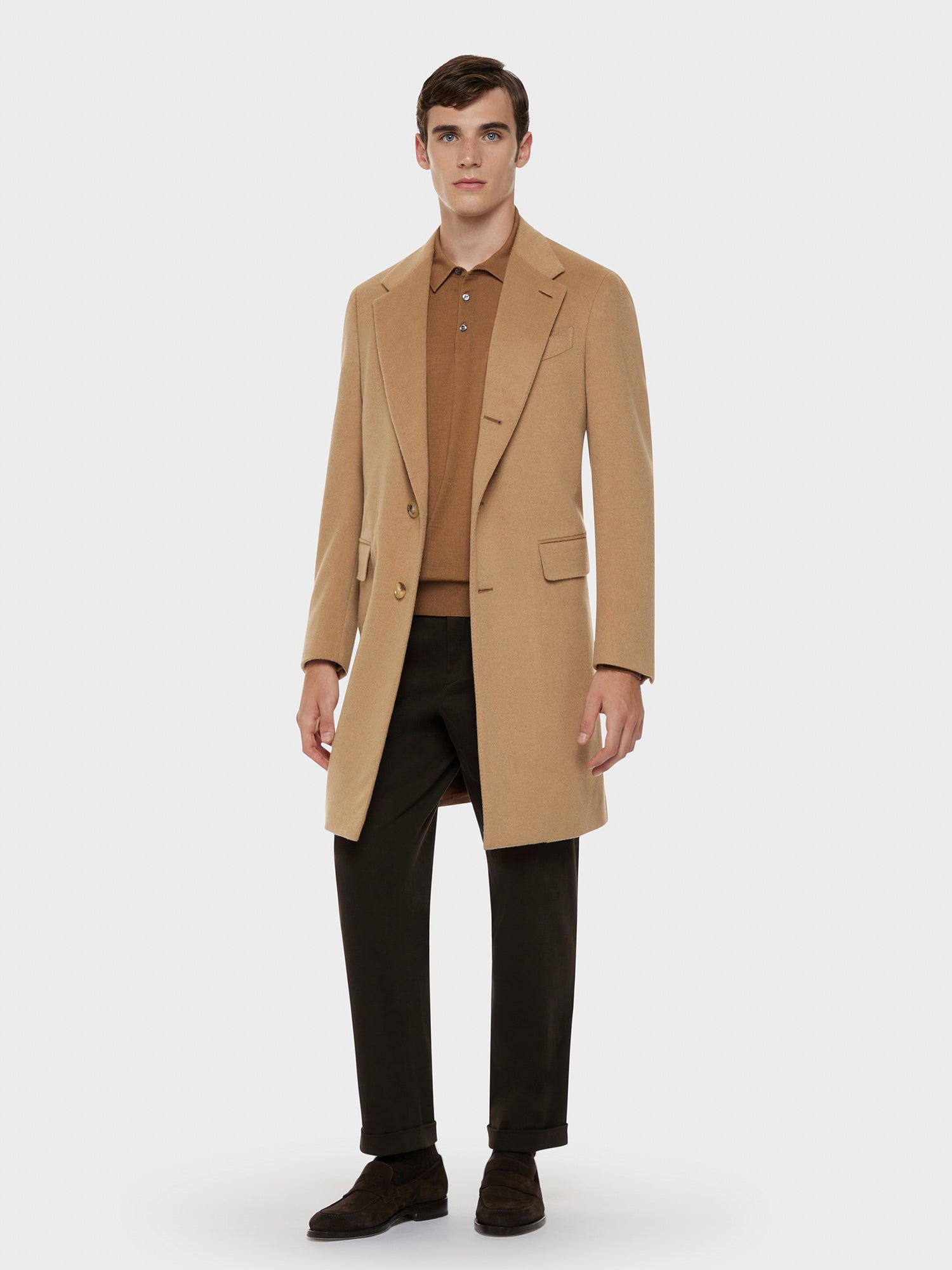 Caruso Menswear Abbigliamento Uomo Pantalone in cotone stretch marrone total look