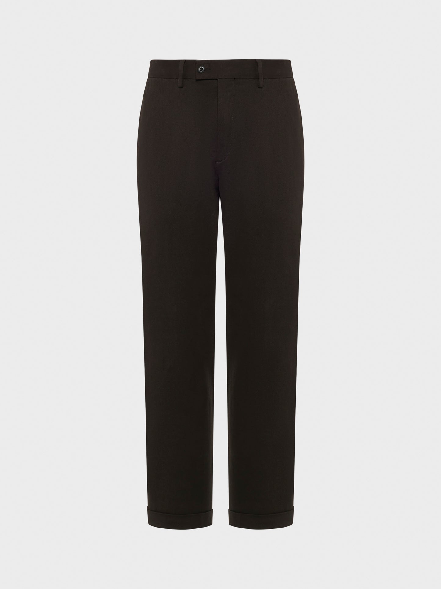 Caruso Menswear Abbigliamento Uomo Pantalone in cotone stretch marrone still