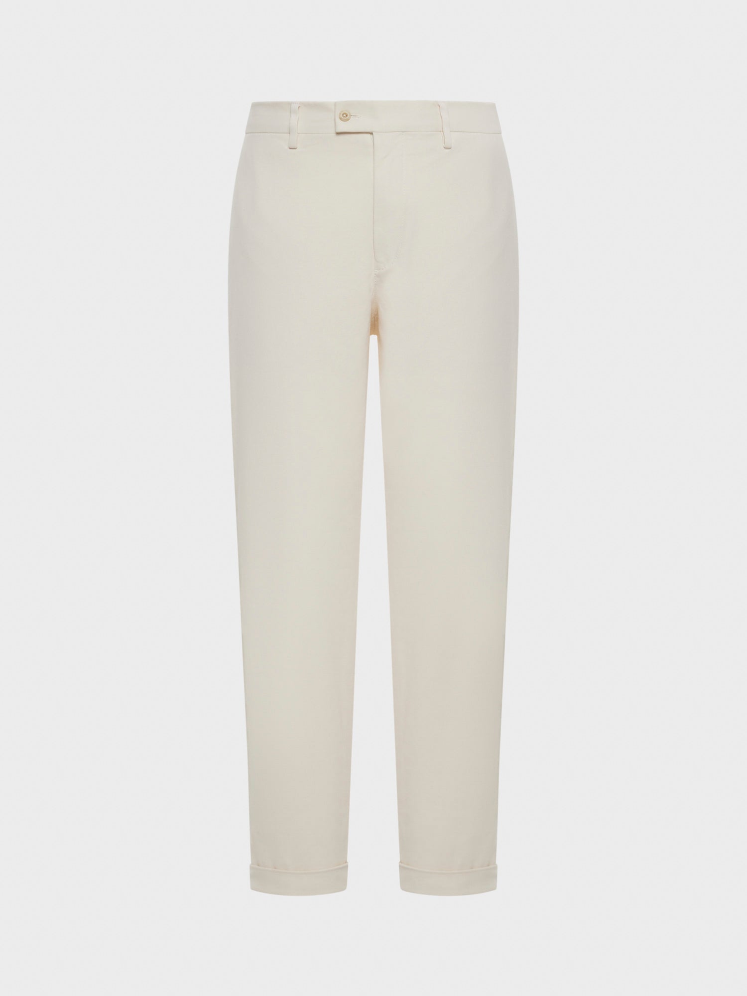 Caruso Menswear Abbigliamento Uomo Pantalone in cotone stretch bianco still