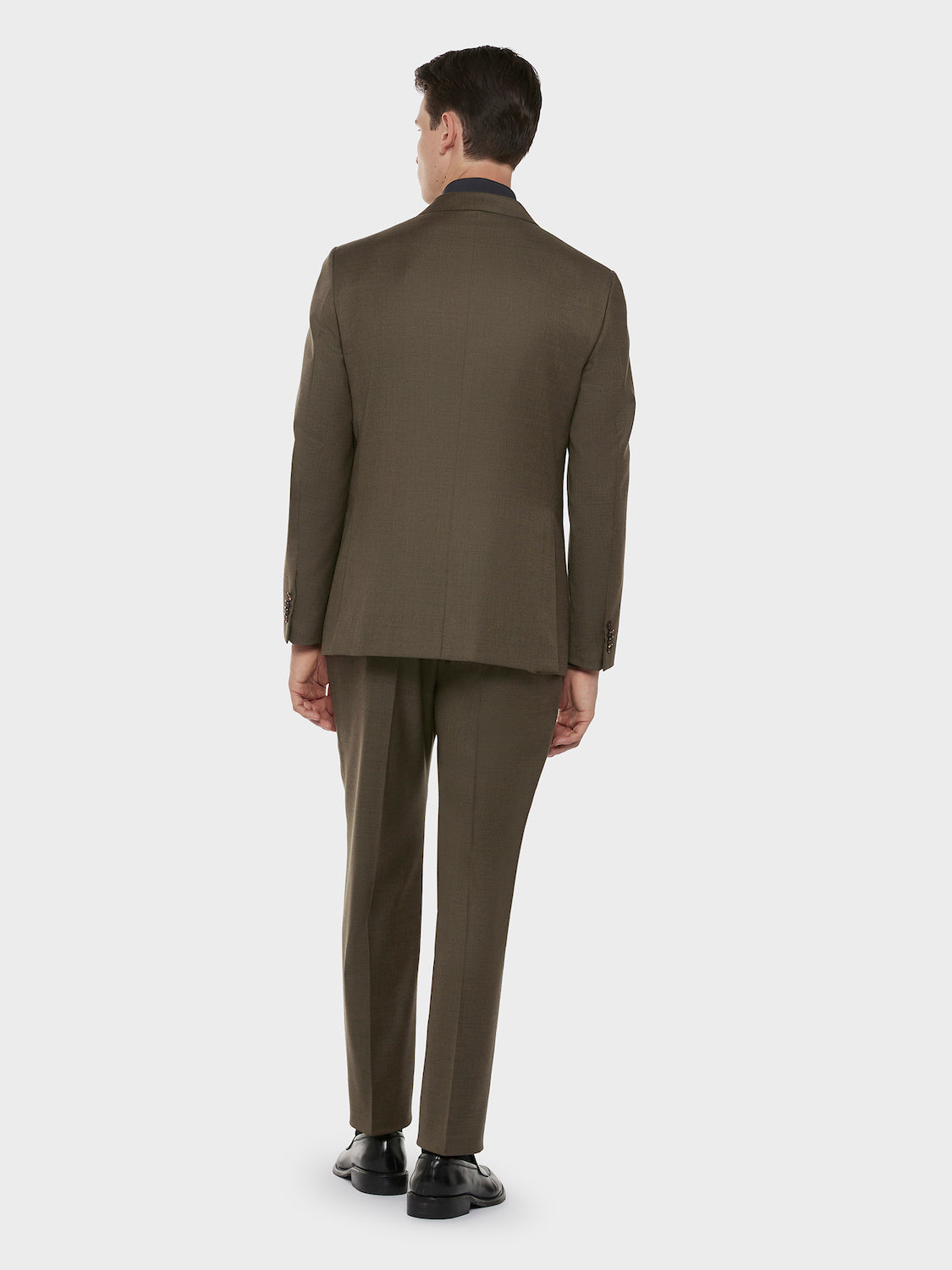 Caruso Menswear Abbigliamento Uomo Abiti Abito norma doppiopetto in lana zeelander verde look 3