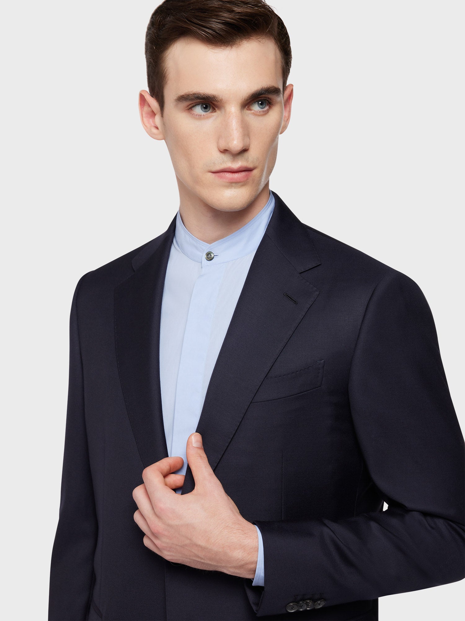 Caruso Menswear Abbigliamento Uomo Abiti Abito norma monopetto di lana 130s blu look 5