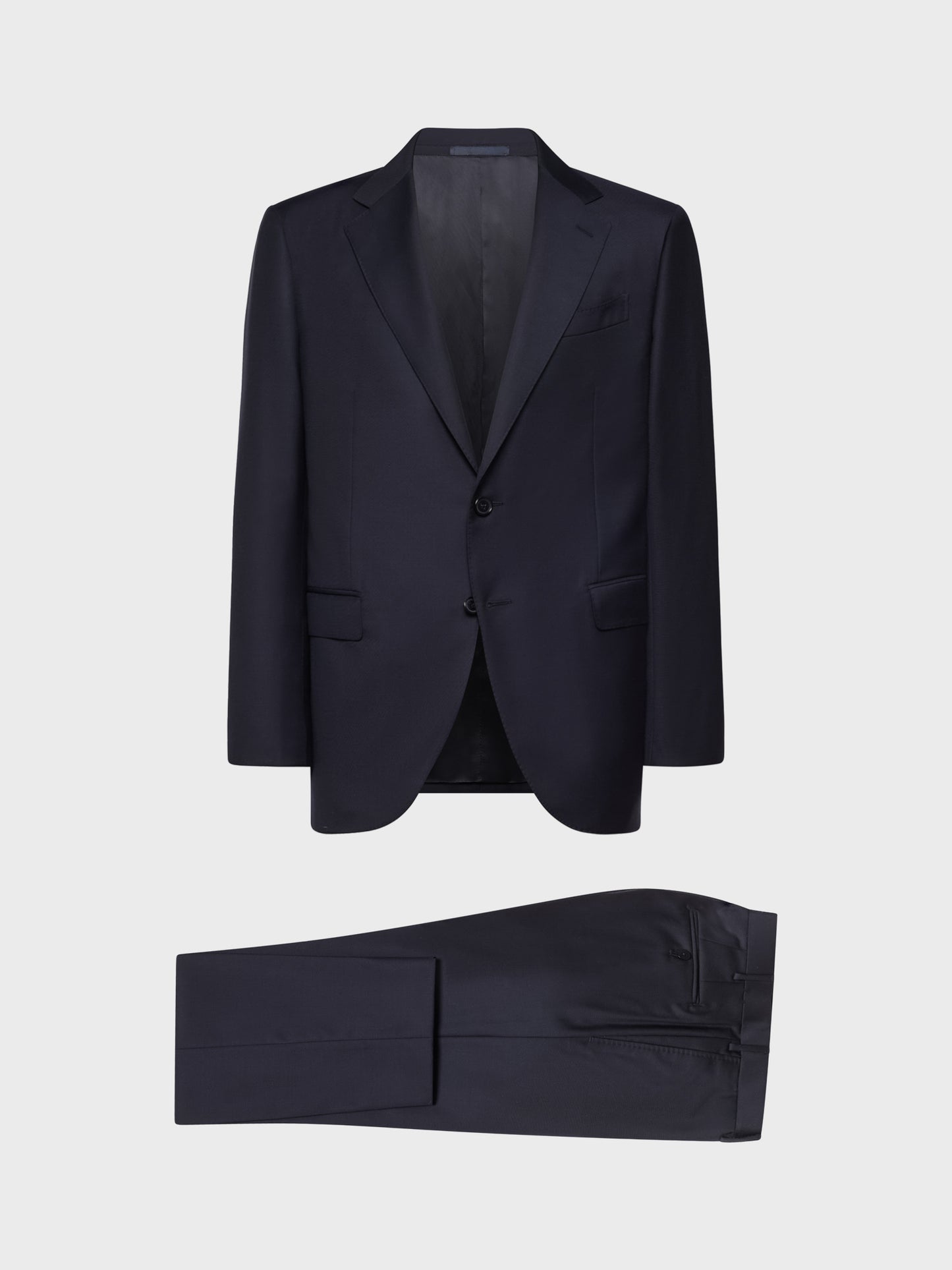 Caruso Menswear Abbigliamento Uomo Abiti Abito norma monopetto di lana 130s blu look 1
