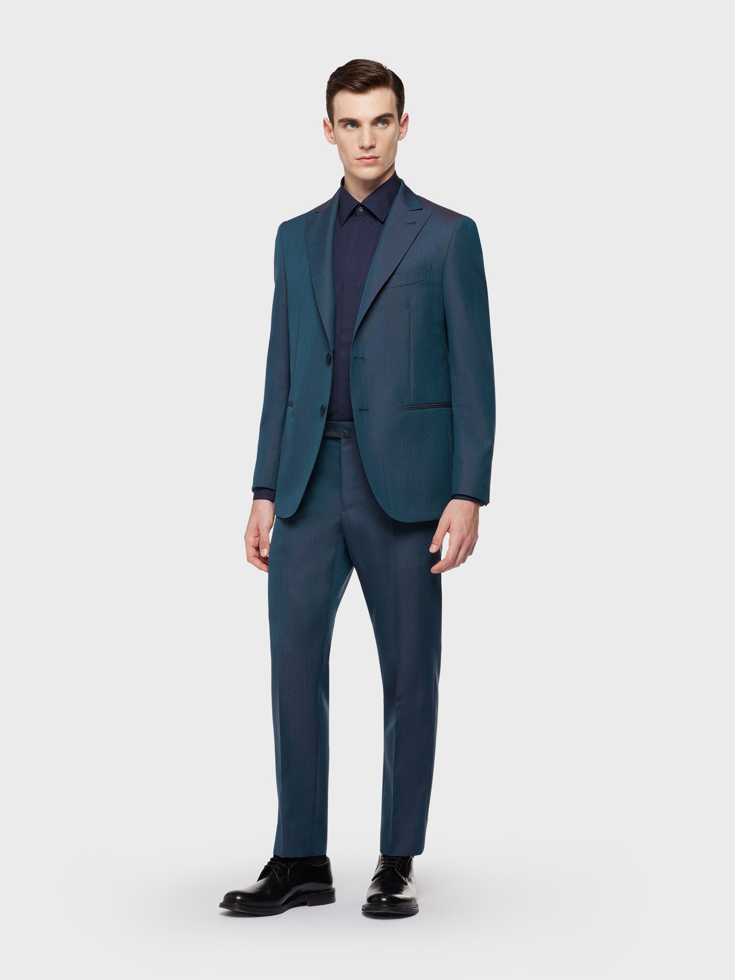 Caruso Menswear Abbigliamento Uomo Abito norma in lana mohair verde total look