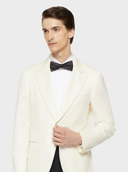 Caruso Menswear Abbigliamento Uomo Giacche Giacca norma in lana baratea bianca look 5