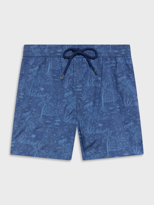 Caruso Menswear Abbigliamento Uomo Poliestere in cotone blu look 1