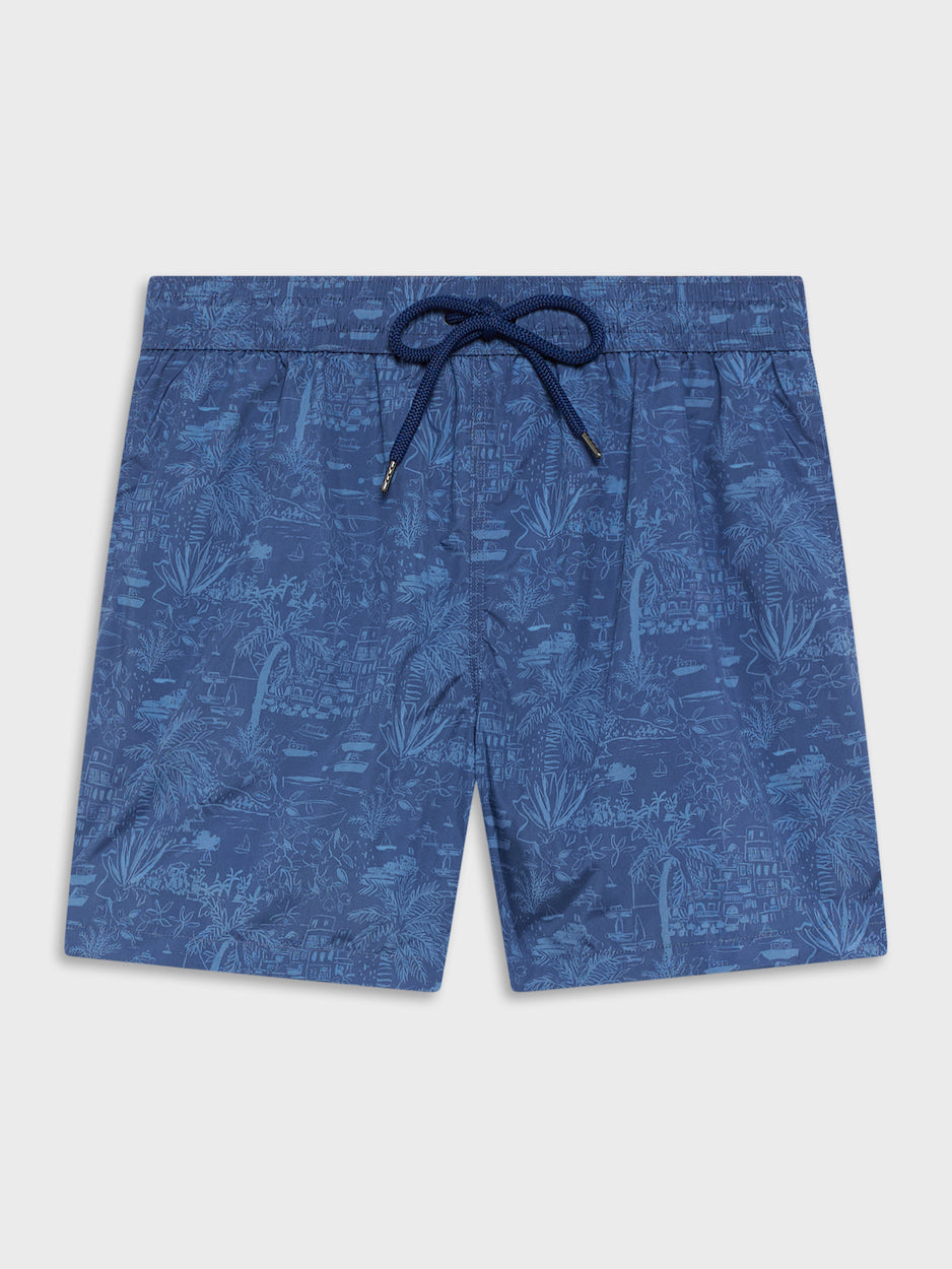 Caruso Menswear Abbigliamento Uomo Poliestere in cotone blu look 1