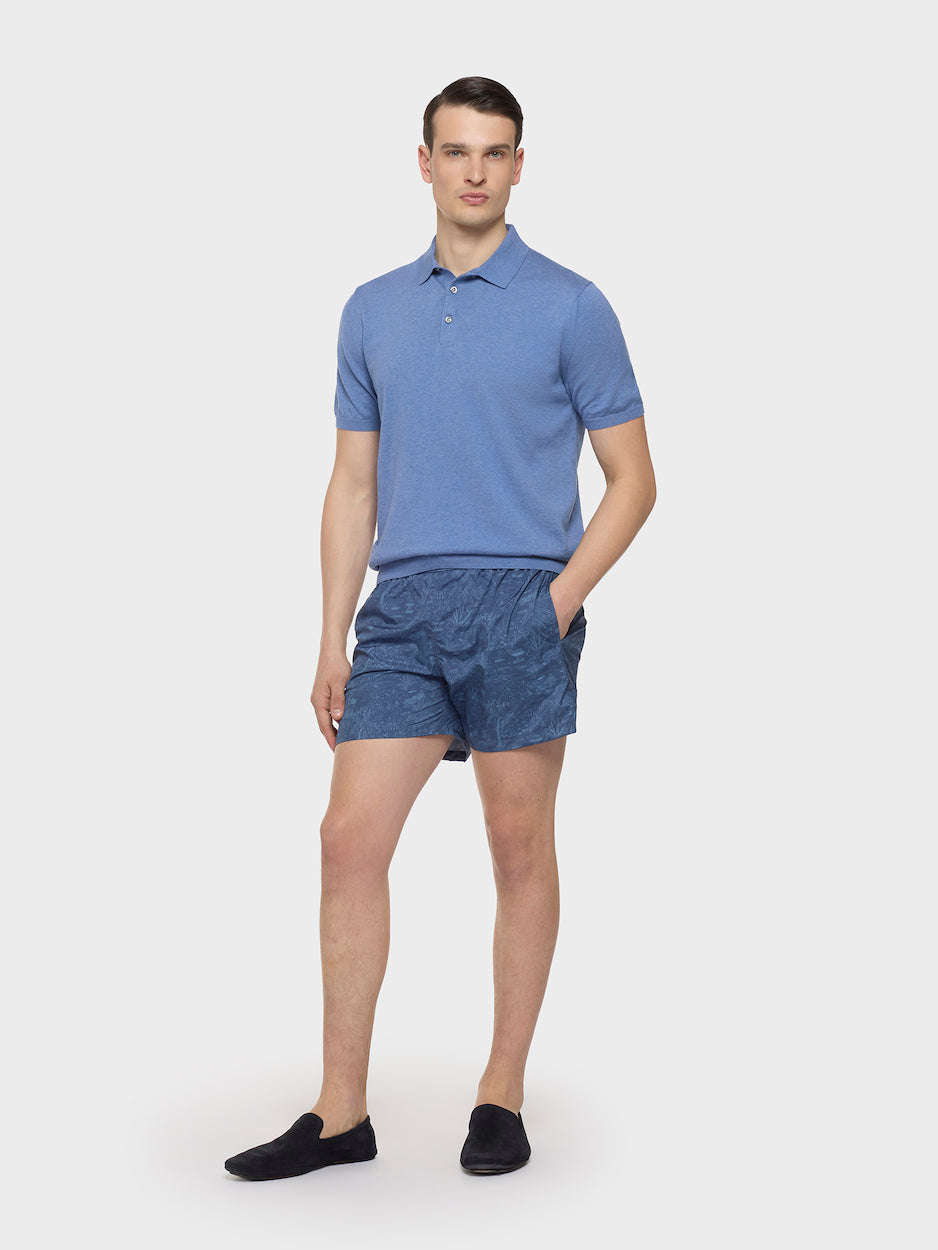 Caruso Menswear Abbigliamento Uomo Poliestere in cotone blu look 2