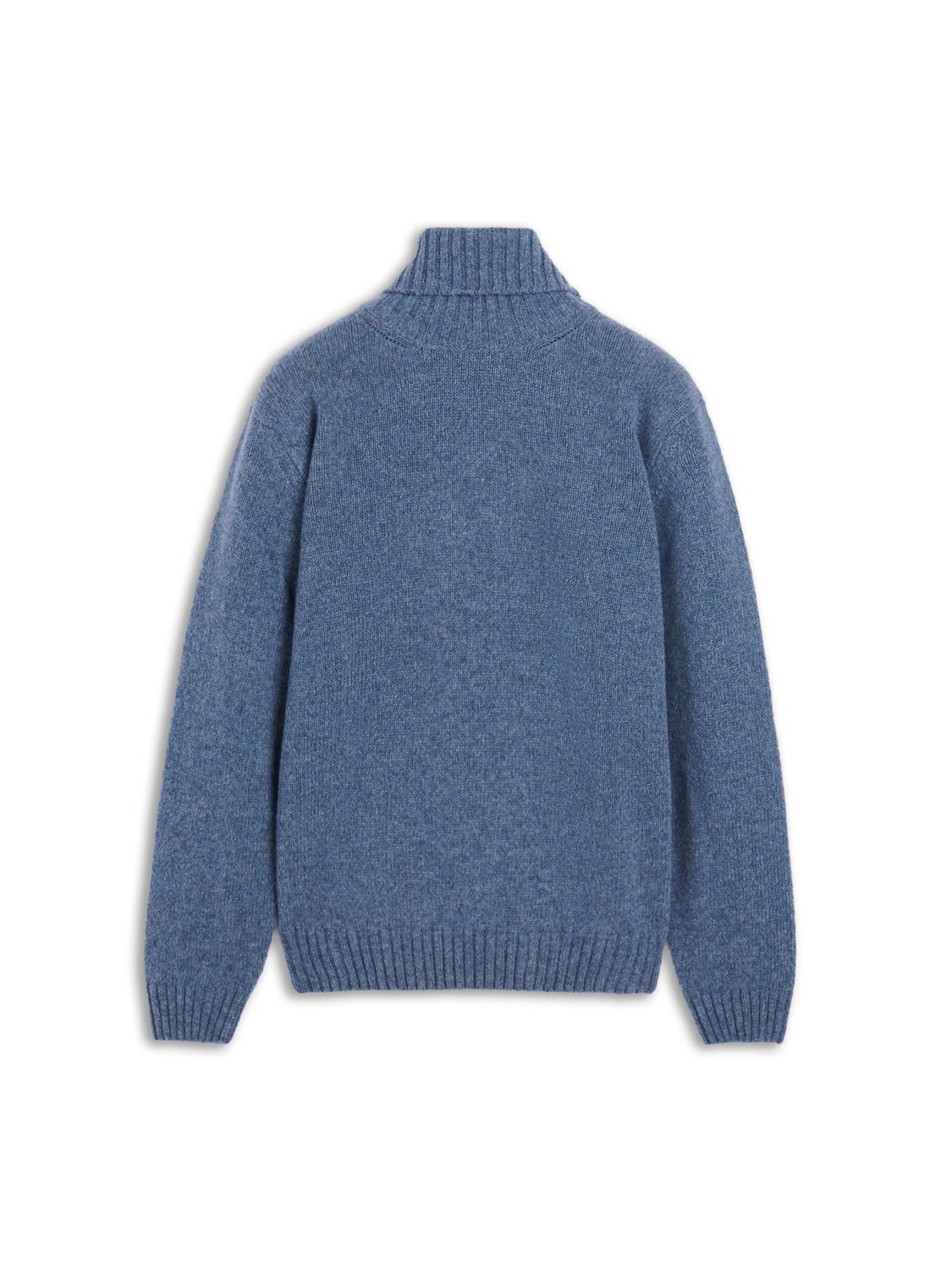 Dolcevita in lana Shetland blu