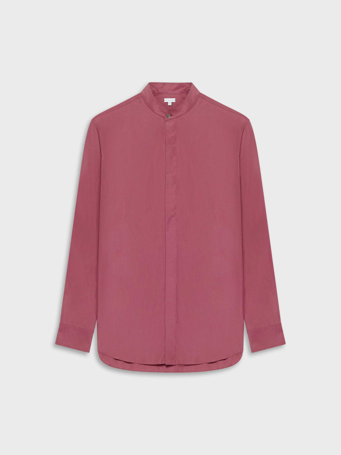 Caruso Menswear Abbigliamento Uomo Camicie Camicia coreana in cotone bordeaux look 2