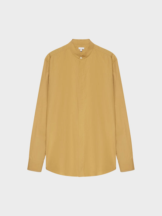 Caruso Menswear Abbigliamento Uomo Camicie Camicia coreana in cotone cammello look 2