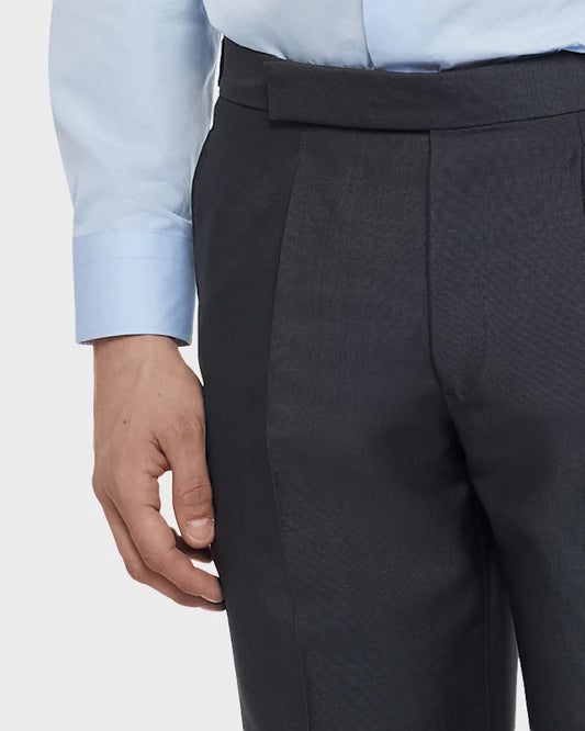 Pantalone in lana mohair grigio