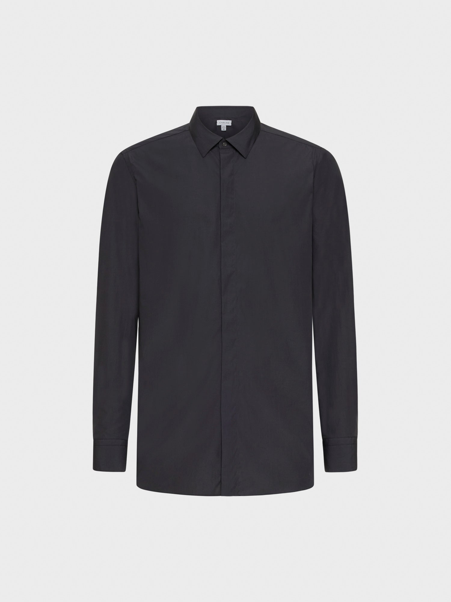 Caruso Menswear Abbigliamento Uomo Camicia slim in cotone grigia still