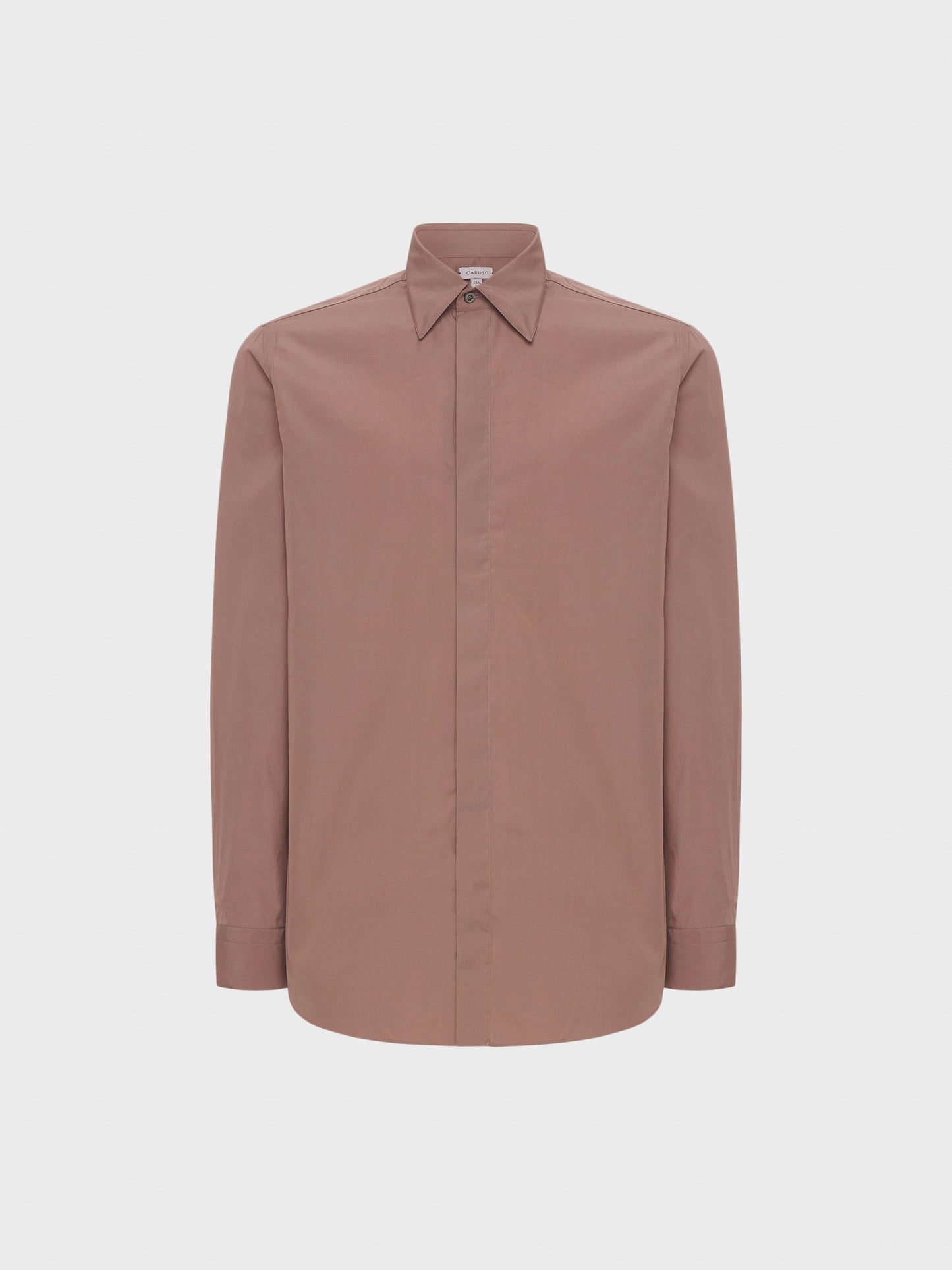 Caruso Menswear Abbigliamento Uomo Camicie Camicia slim in cotone rosa look 2