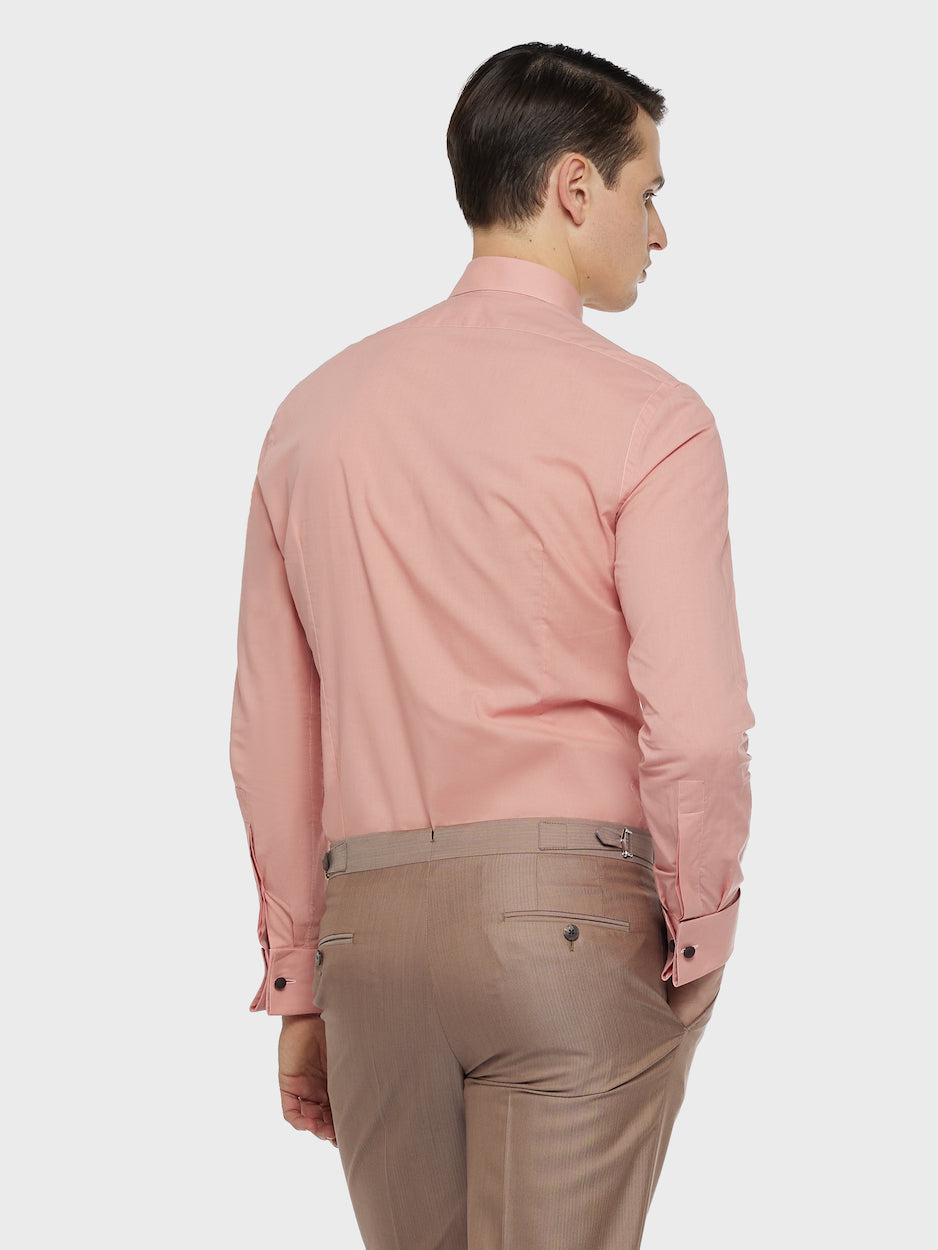 Caruso Menswear Abbigliamento Uomo Camicie Camicia in cotone rosa look 4