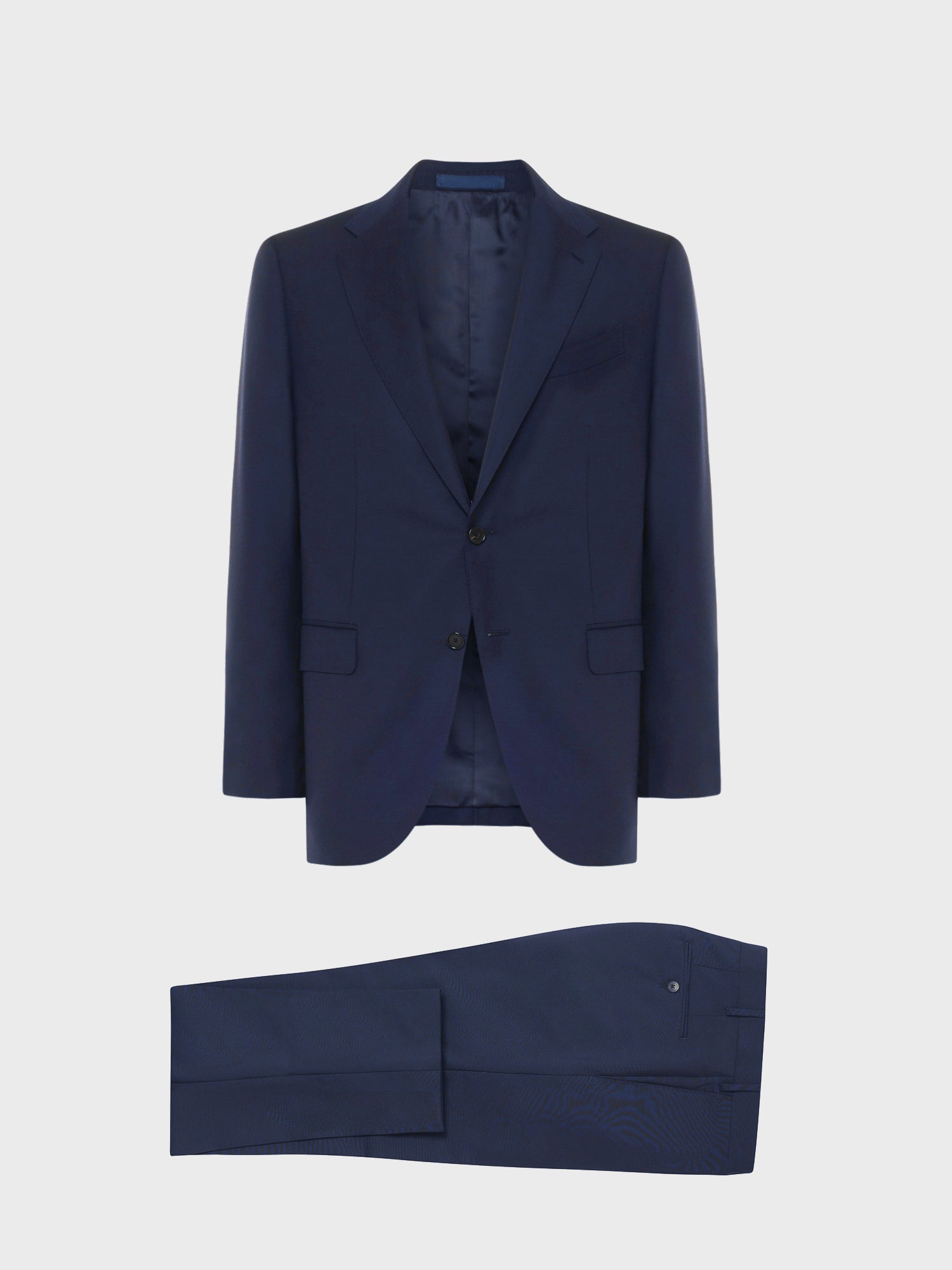 Caruso Menswear Abbigliamento Uomo Abito Aida monopetto di lana 130's blu drop 7R giacca e pantaloni