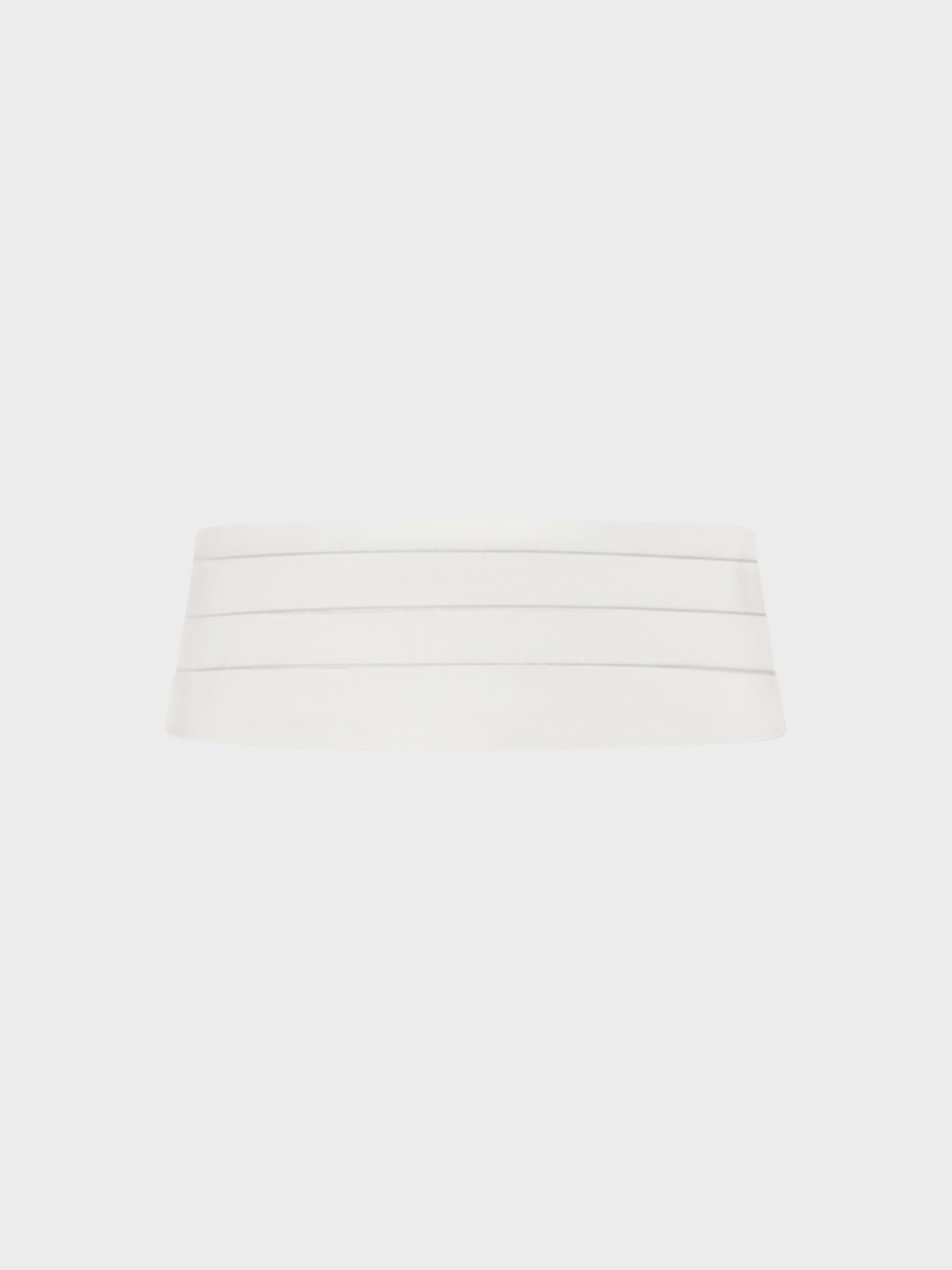 Caruso Menswear Abbigliamento Accessori Uomo Fascia smoking in seta bianco per cerimonie still