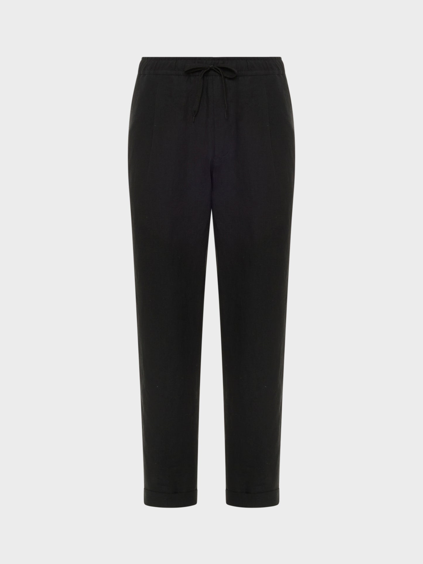 Caruso Menswear Abbigliamento Uomo Pantaloni estivi in lino nero still