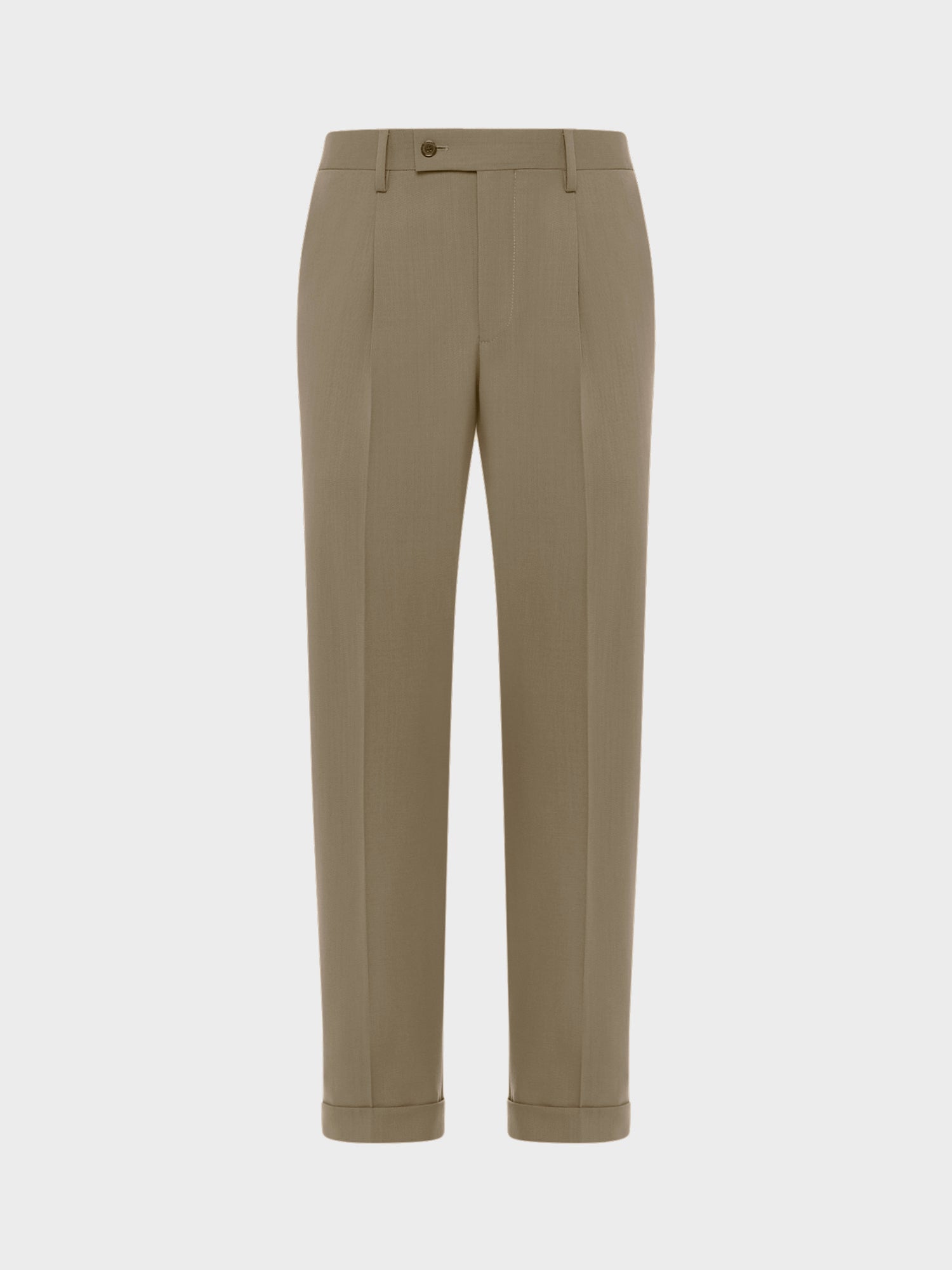 Caruso Menswear Abbigliamento Uomo Pantaloni eleganti in tropical di lana khaki Houdini still