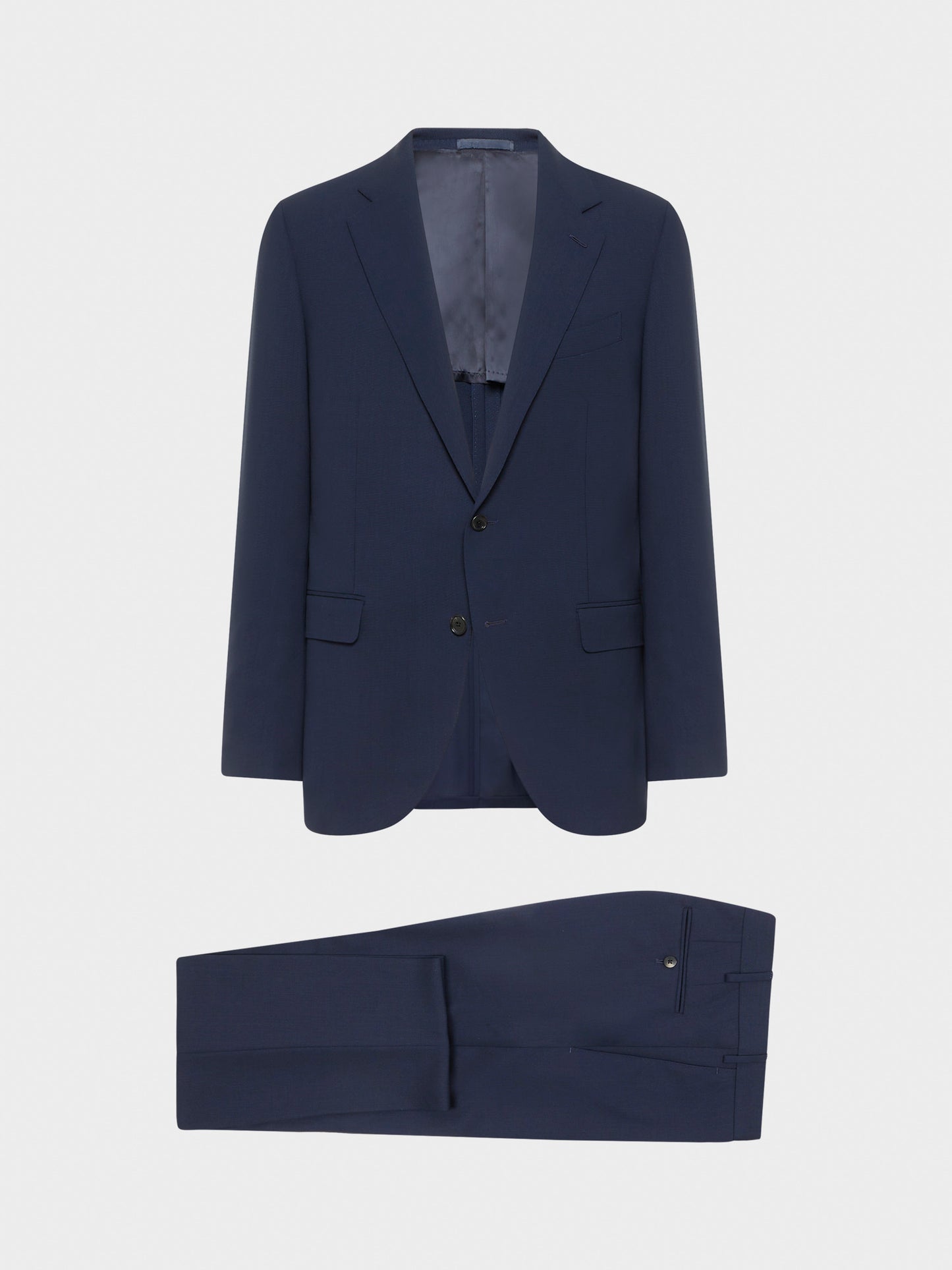 Caruso Menswear Abbigliamento Uomo Abito Norma in tropical di lana blu "Houdini" drop 7R giacca e pantaloni