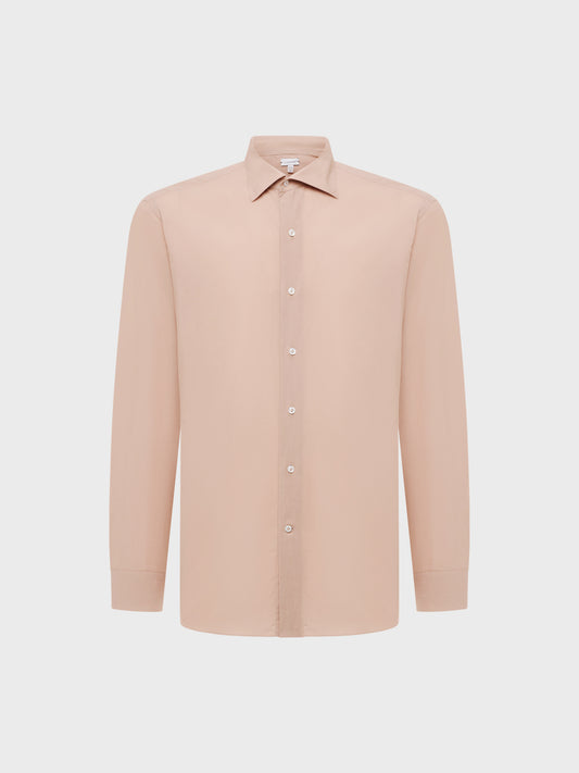 Caruso Menswear Abbigliamento Uomo Camicia slim fit in cotone rosa antico still